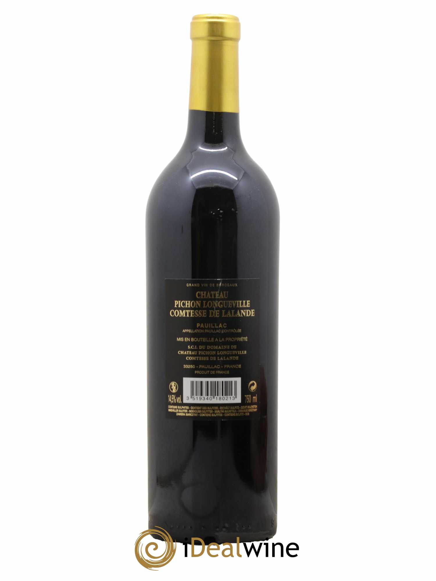 Château Pichon Longueville Comtesse de Lalande 2ème Grand Cru Classé 2018 - Lot de 1 bouteille - 1