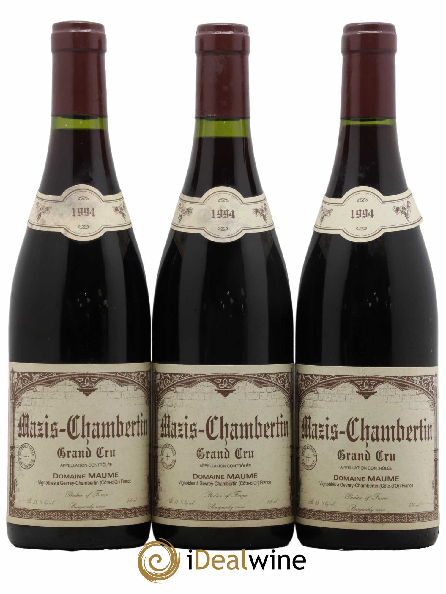 Mazis-Chambertin Grand Cru Maume (Domaine) 1994 - Lot de 3 bouteilles - 0
