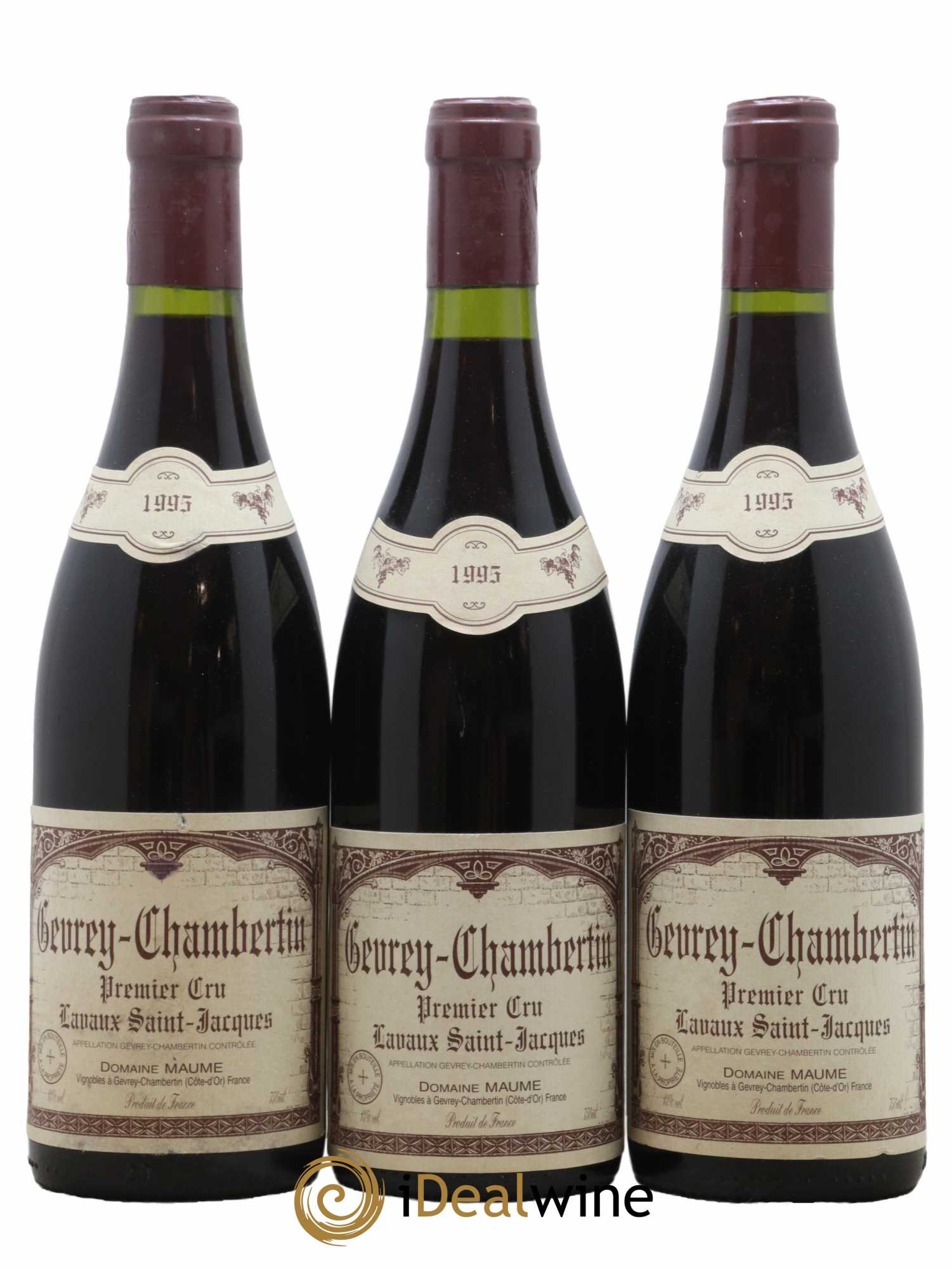 Gevrey-Chambertin 1er Cru Lavaux Saint Jacques Maume (Domaine) 1995 - Lot de 3 bouteilles - 0