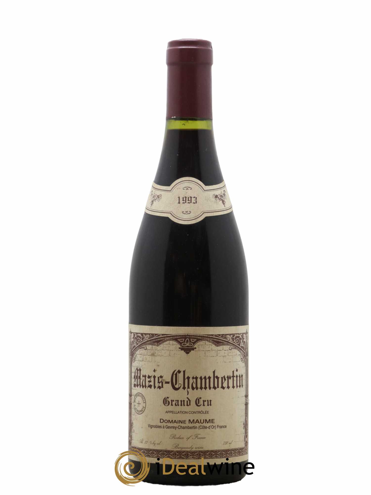 Mazis-Chambertin Grand Cru Maume (Domaine) 1993 - Lot de 1 bouteille - 0