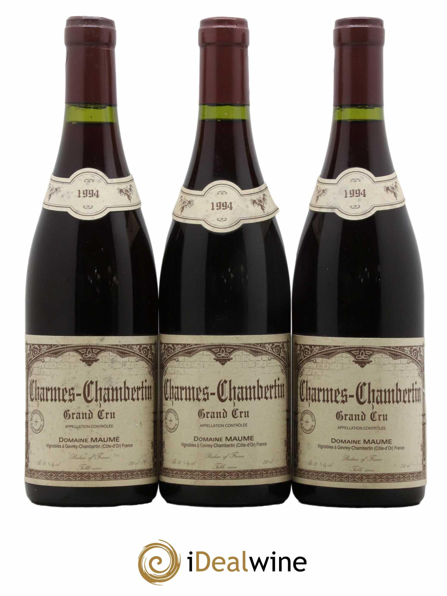 Charmes-Chambertin Grand Cru Maume (Domaine) 1994 - Lot de 3 bouteilles - 0