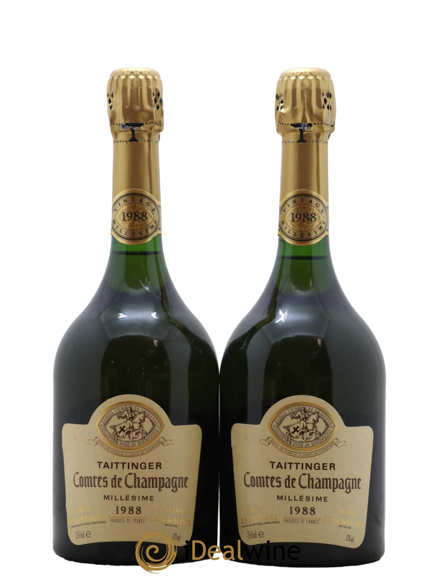 Comtes de Champagne Taittinger 1988 - Lot de 2 bouteilles - 0