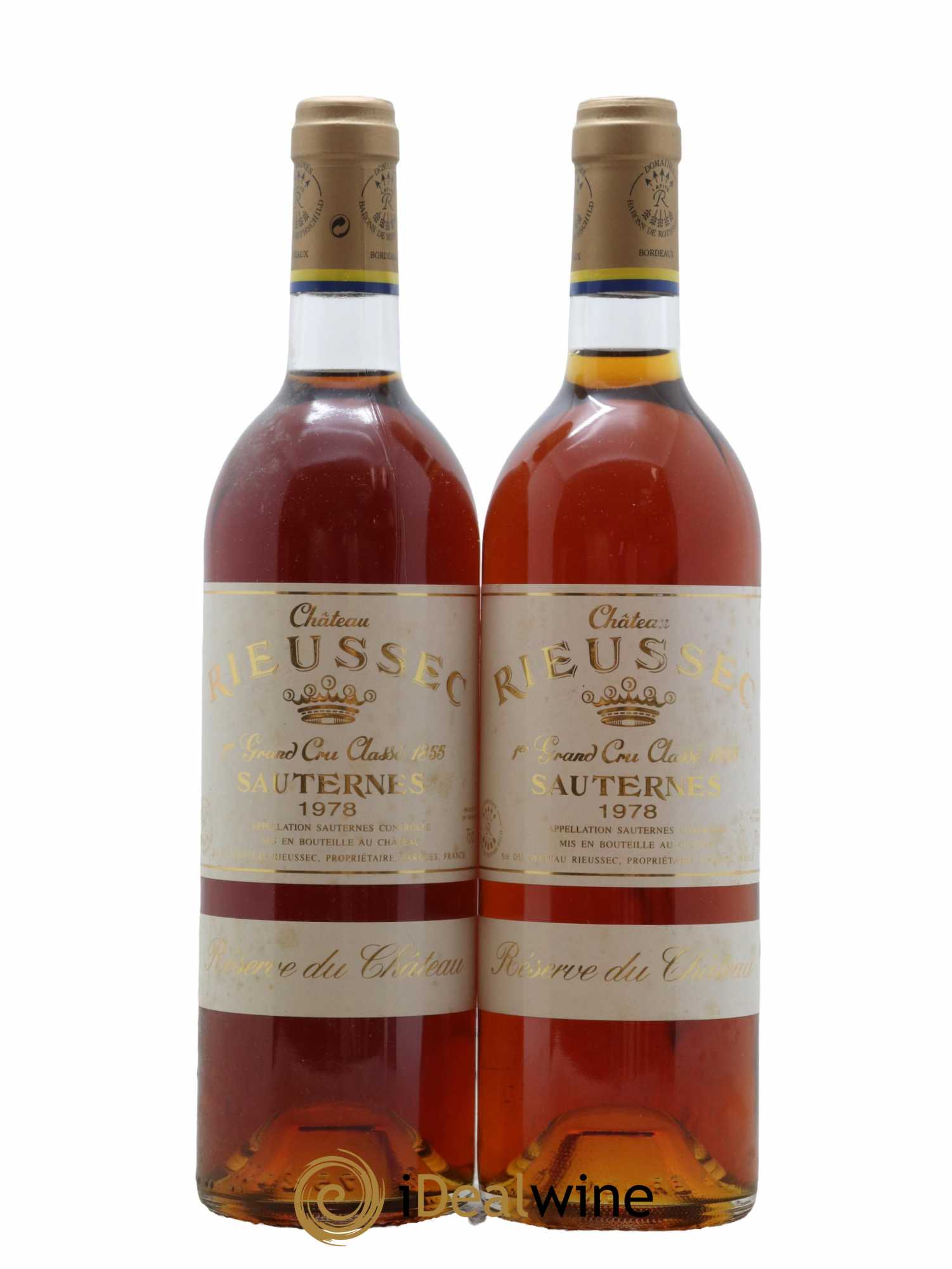 Château Rieussec 1er Grand Cru Classé 1978 - Lotto di 2 bottiglie - 0