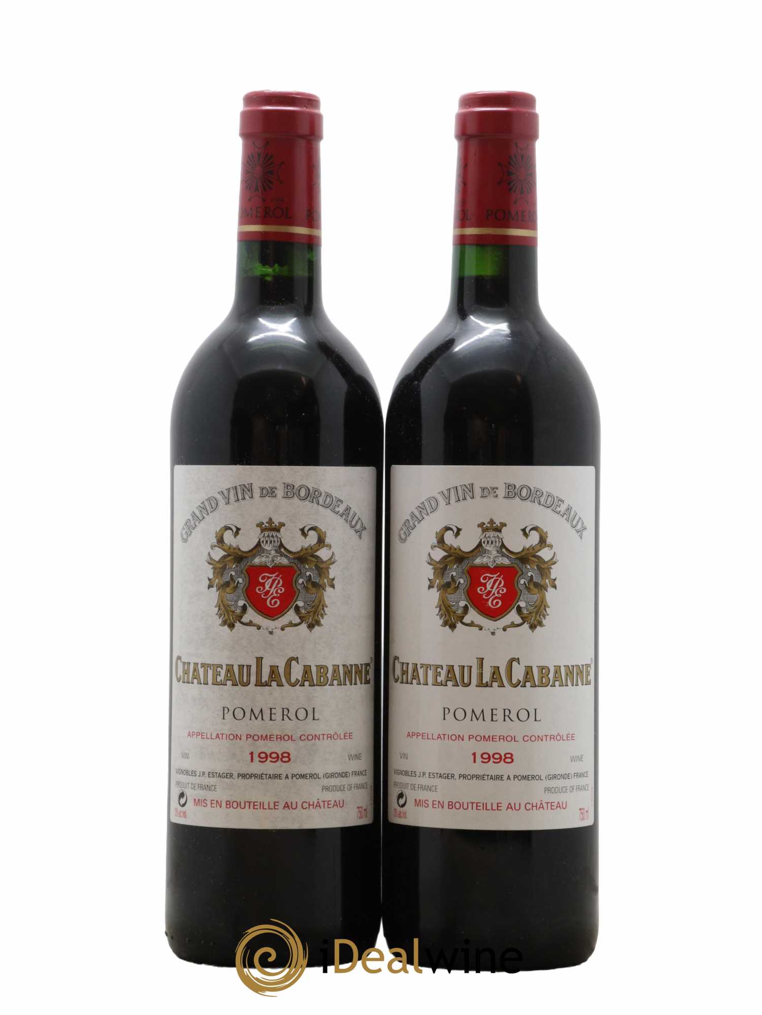 Château la Cabanne 1998 - Lot de 2 bouteilles - 0