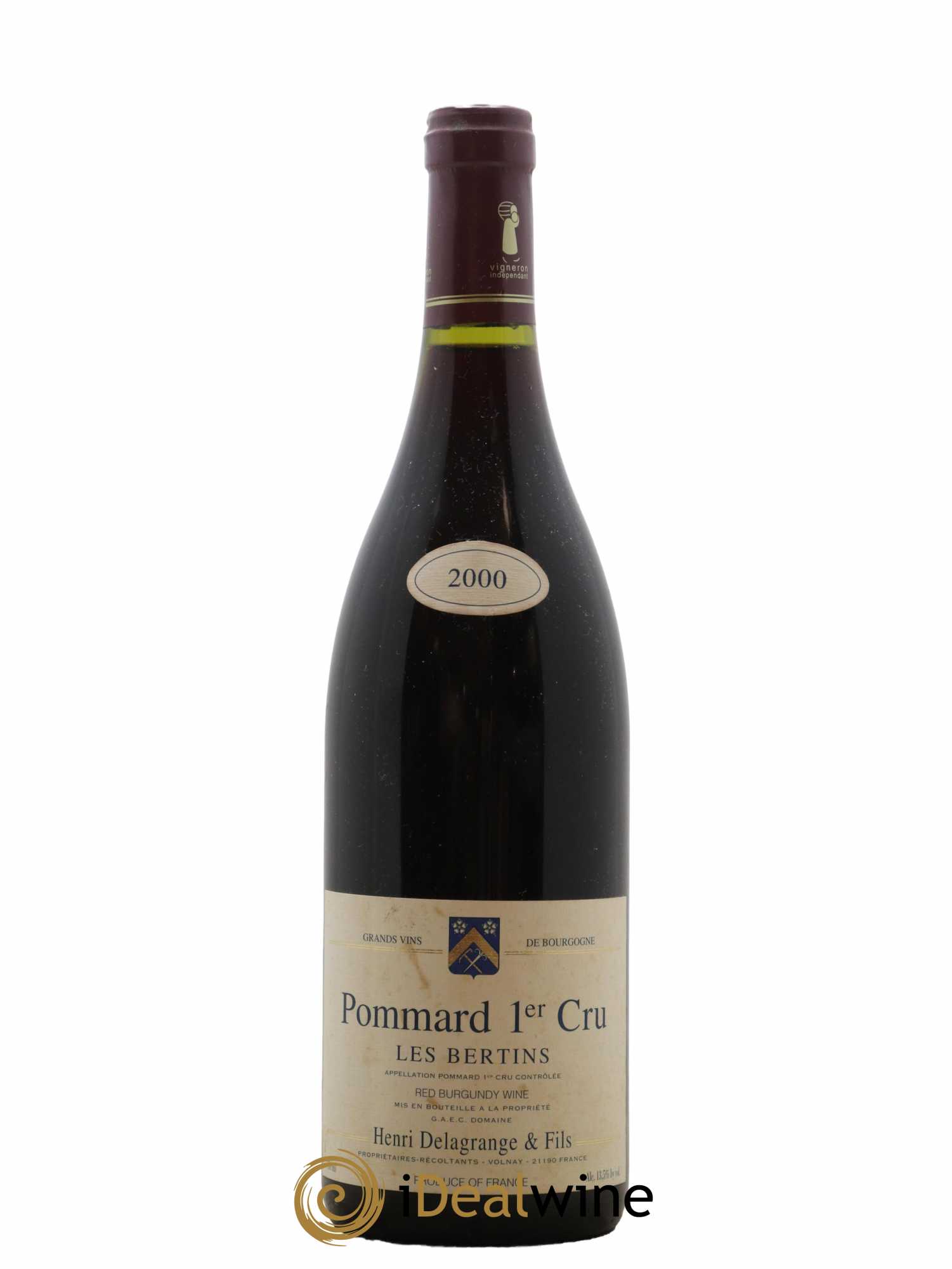 Pommard 1er Cru Les Bertins Domaine Delagrange 2000 - Lot de 1 bouteille - 0