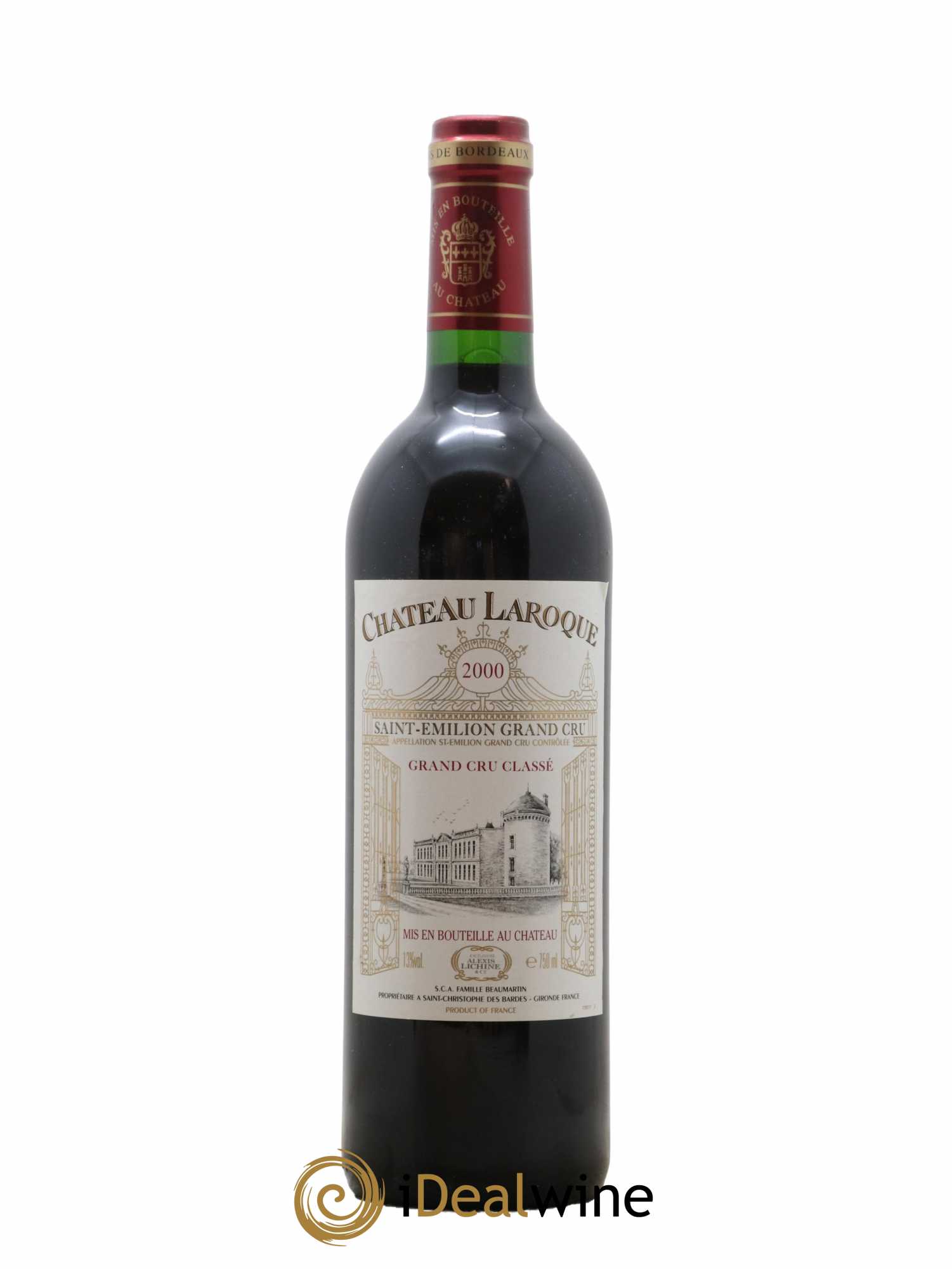 Château Laroque Grand Cru Classé 2000 - Lot de 1 bouteille - 0