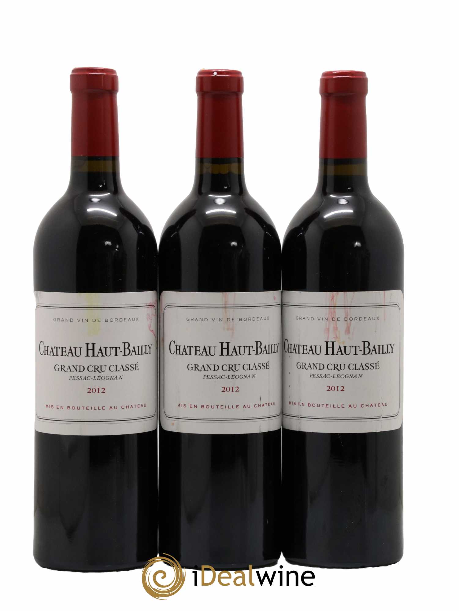 Château Haut-Bailly Cru Classé de Graves 2012 - Lot de 3 bouteilles - 0