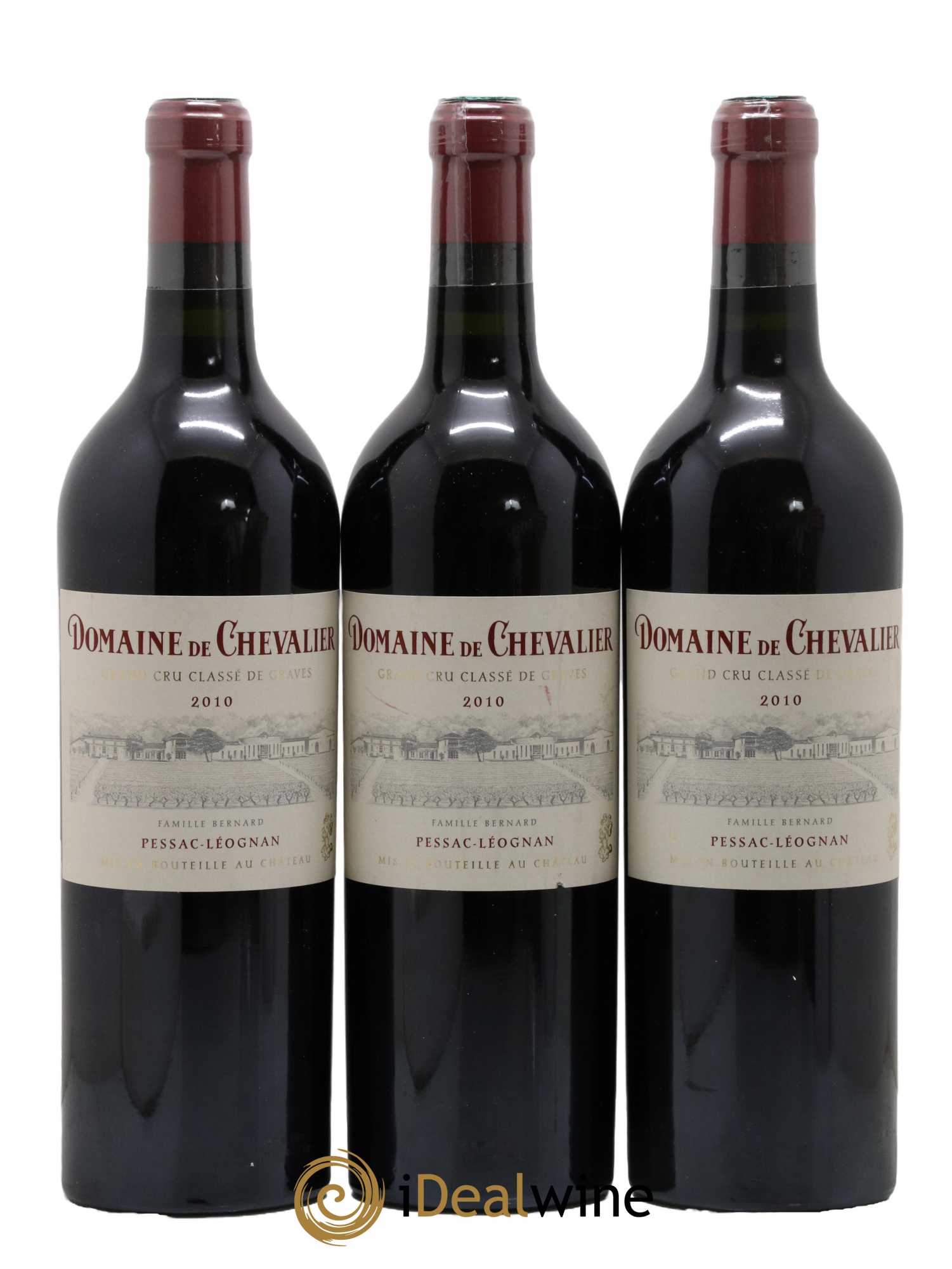 Domaine de Chevalier Cru Classé de Graves 2010 - Lot de 3 bouteilles - 0