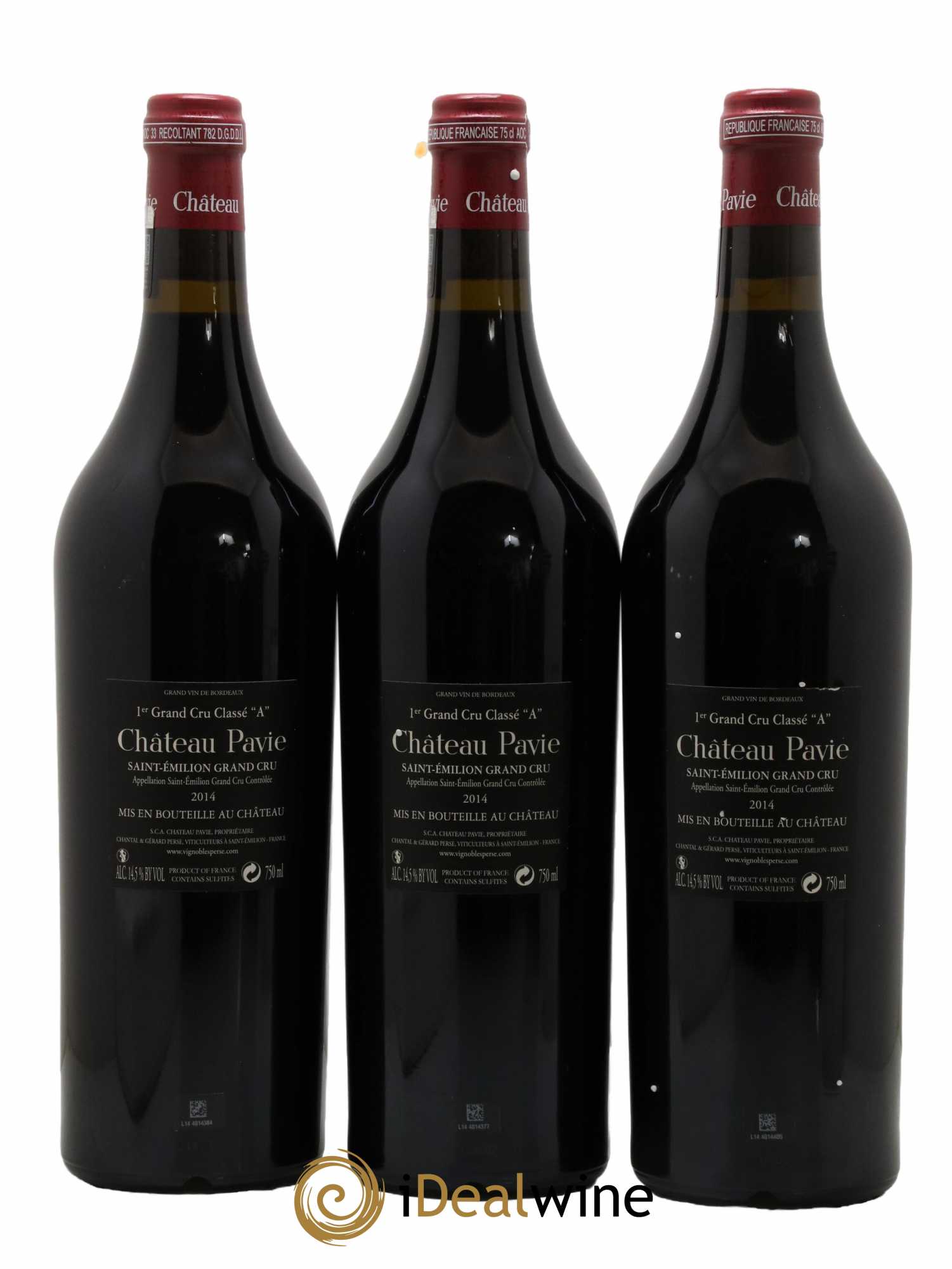 Château Pavie 1er Grand Cru Classé A 2014 - Lot de 3 bouteilles - 1