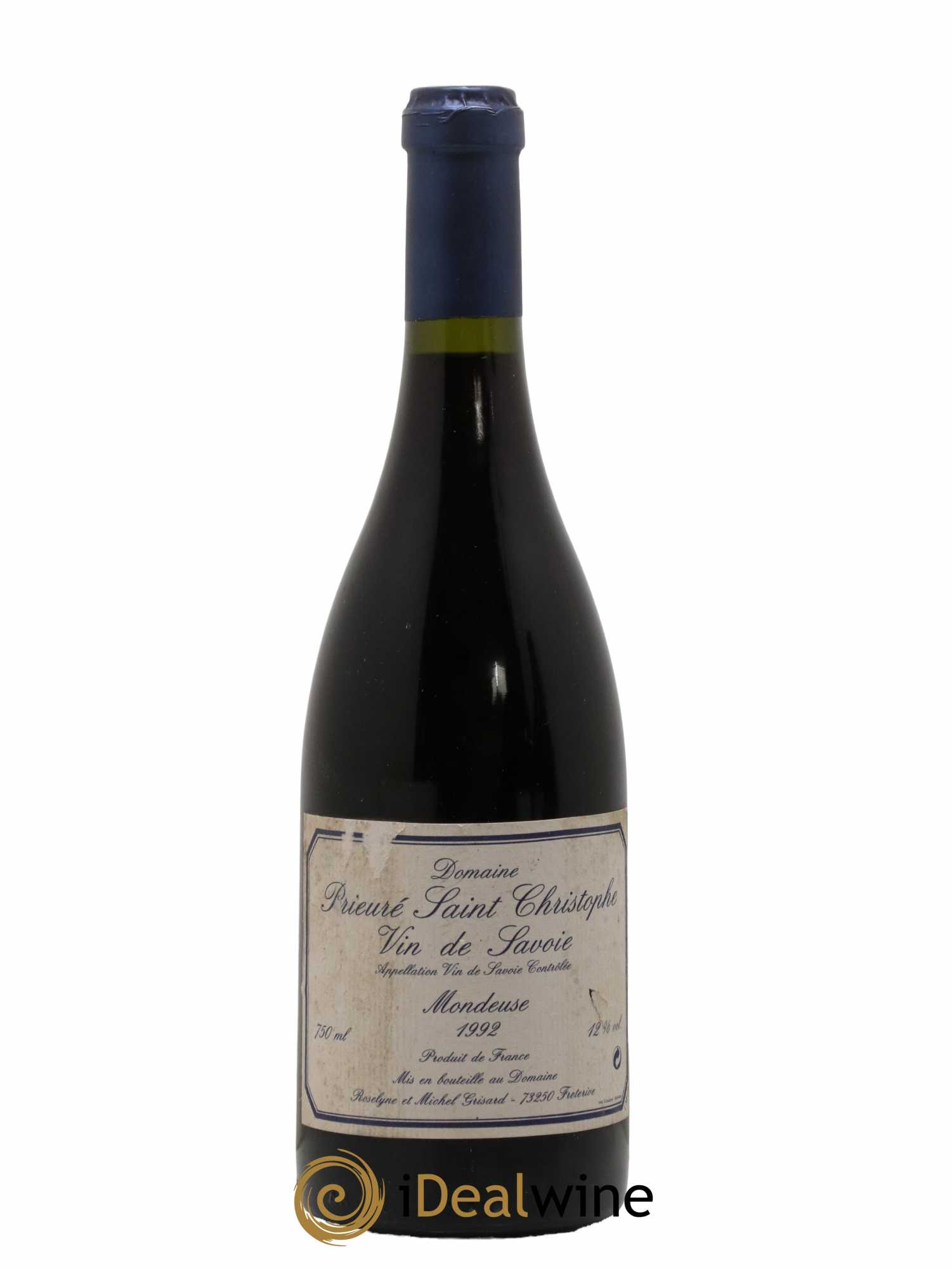 Vin des Allobroges Mondeuse Tradition Prieuré Saint Christophe (Domaine) 1992 - Lot de 1 bouteille - 0