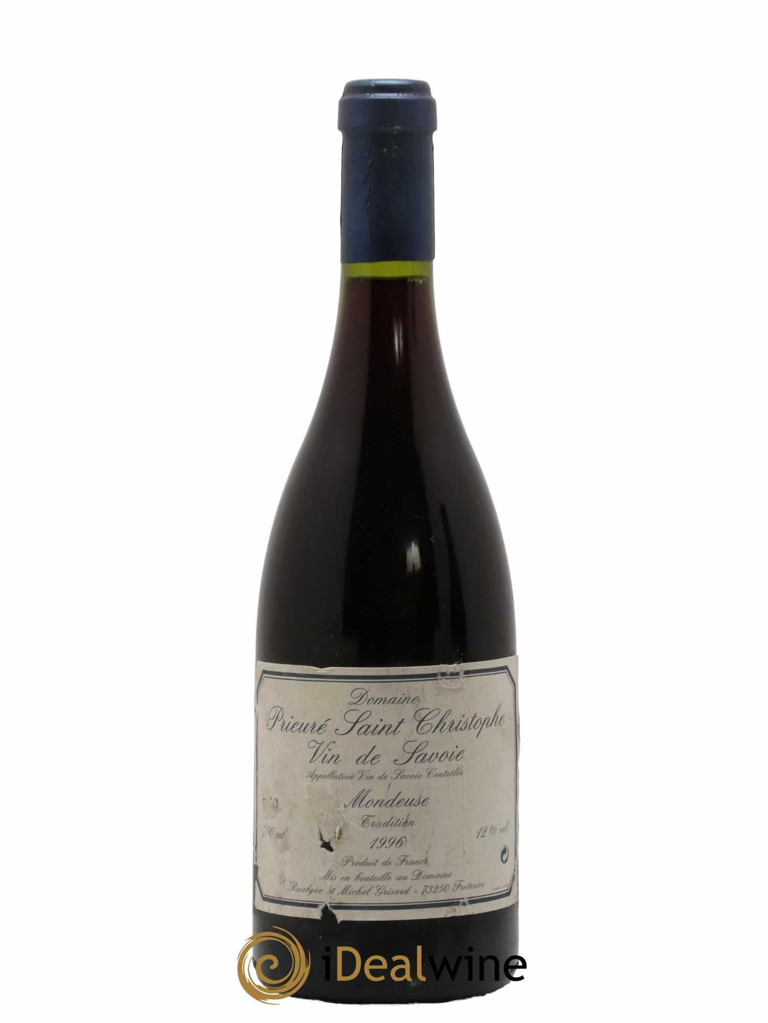 Vin des Allobroges Mondeuse Tradition Prieuré Saint Christophe (Domaine) 1996 - Lot de 1 bouteille - 0