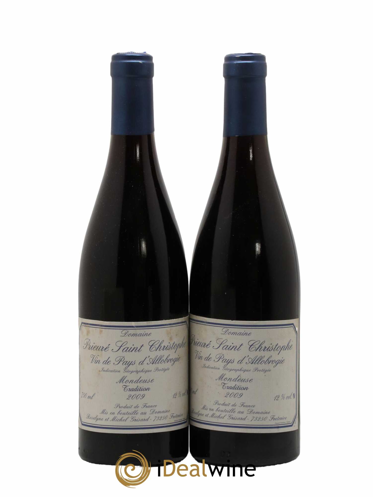 Vin des Allobroges Mondeuse Tradition Prieuré Saint Christophe (Domaine) 2009 - Lot de 2 bouteilles - 0
