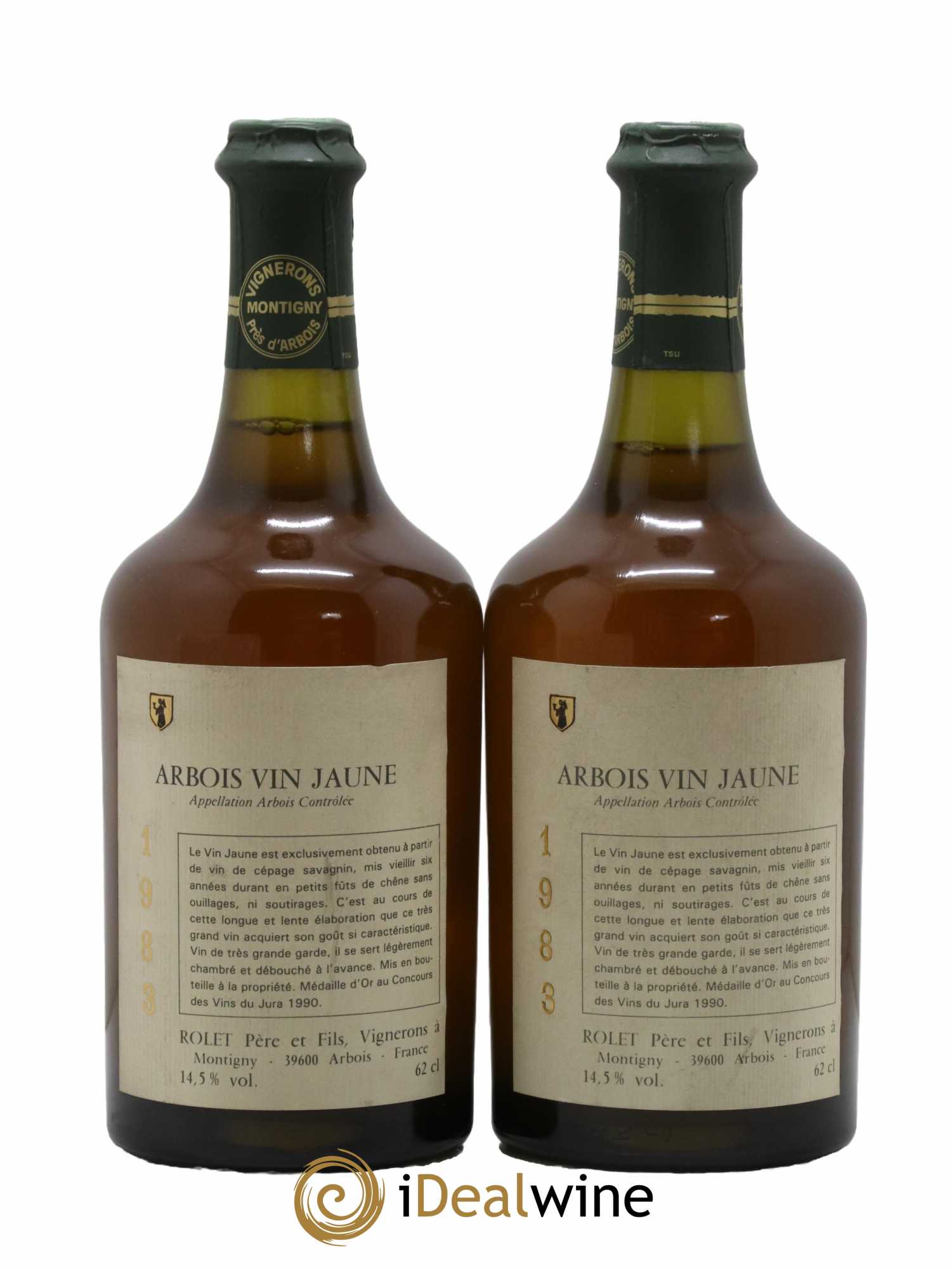 Arbois Vin Jaune Domaine Rolet 1983 - Lot de 2 bouteilles - 0