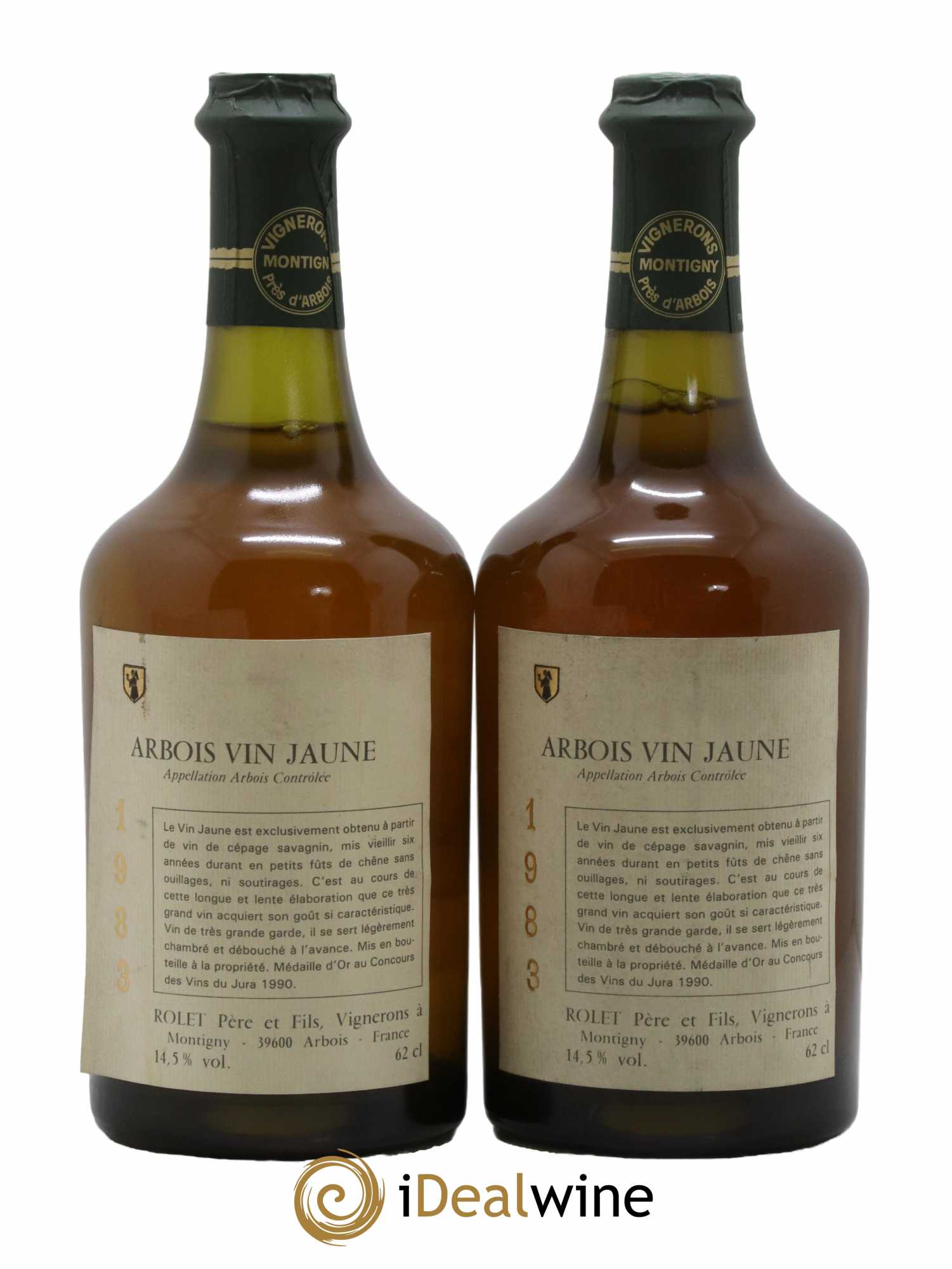 Arbois Vin Jaune Domaine Rolet 1983 - Lot de 2 bouteilles - 0