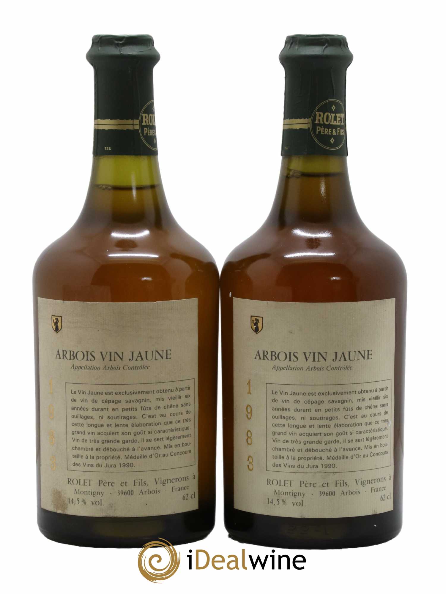 Arbois Vin Jaune Domaine Rolet 1983 - Lot de 2 bouteilles - 0