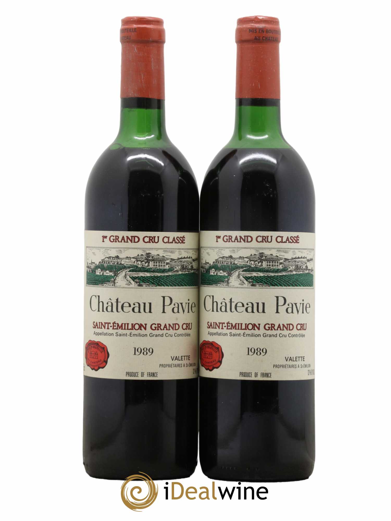 Château Pavie 1er Grand Cru Classé A 1989 - Lot de 2 bouteilles - 0