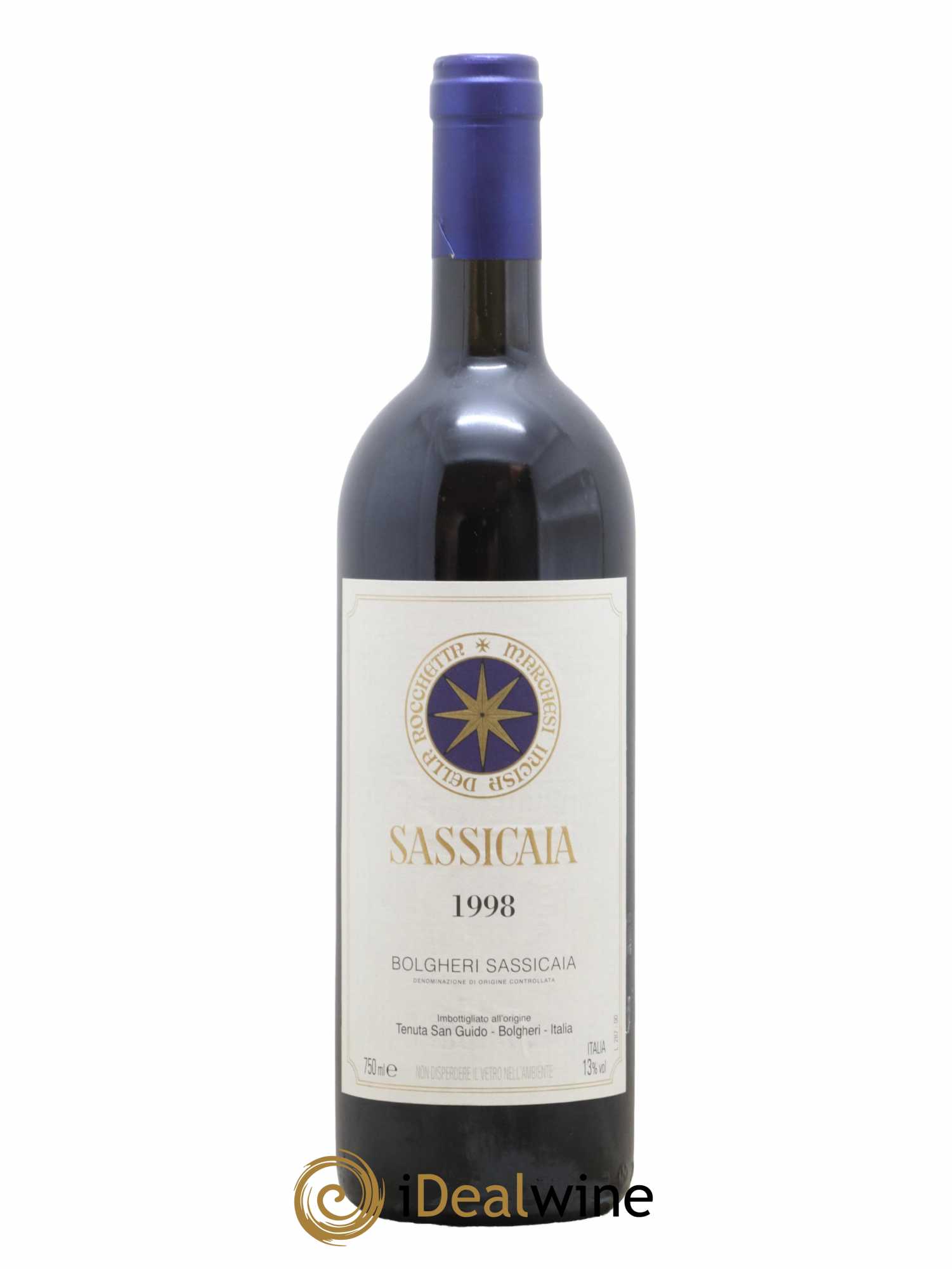 Bolgheri DOC Sassicaia Tenuta San Guido 1998 - Lot de 1 bouteille - 0
