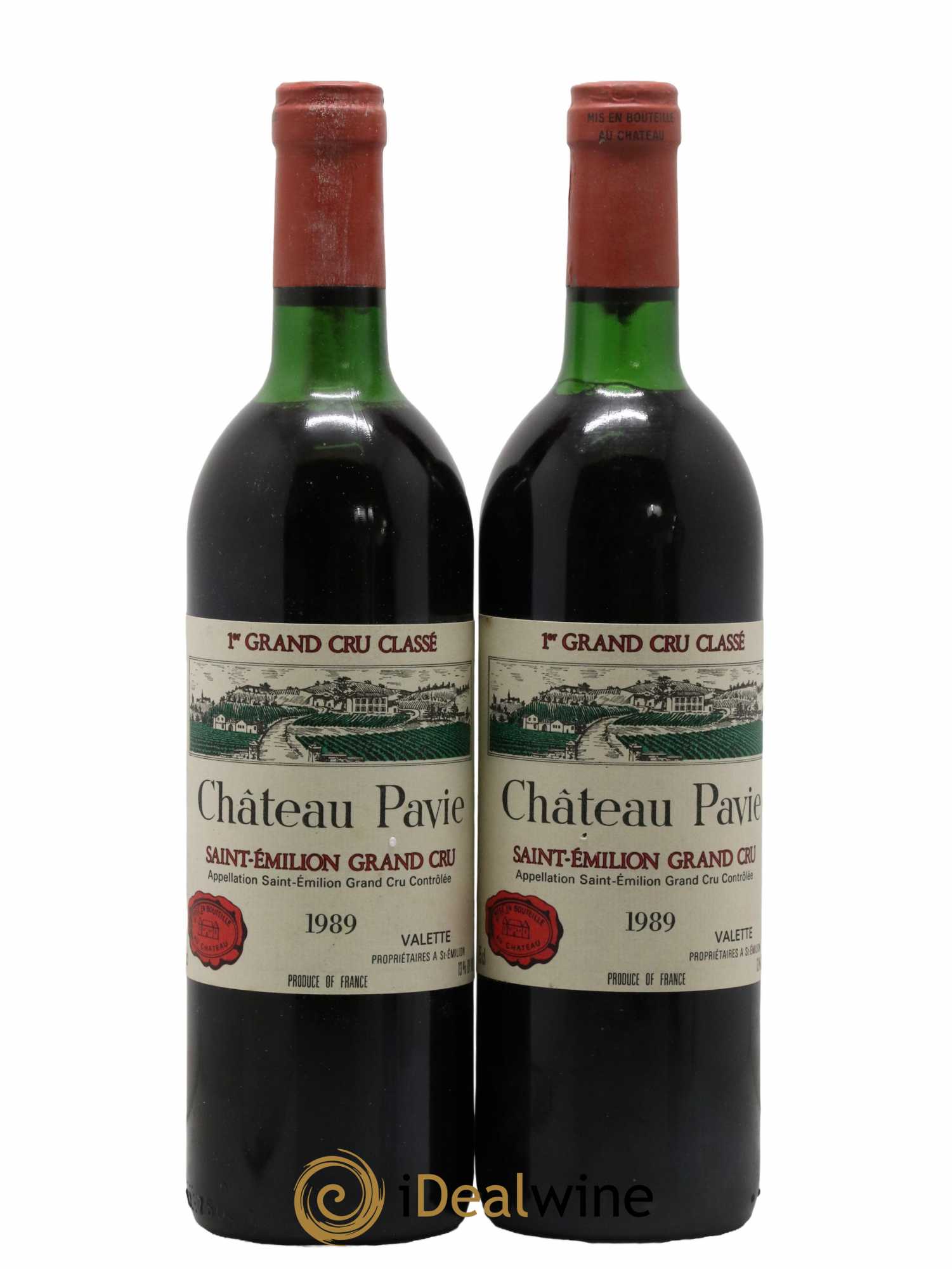 Château Pavie 1er Grand Cru Classé A 1989 - Lot de 2 bouteilles - 0