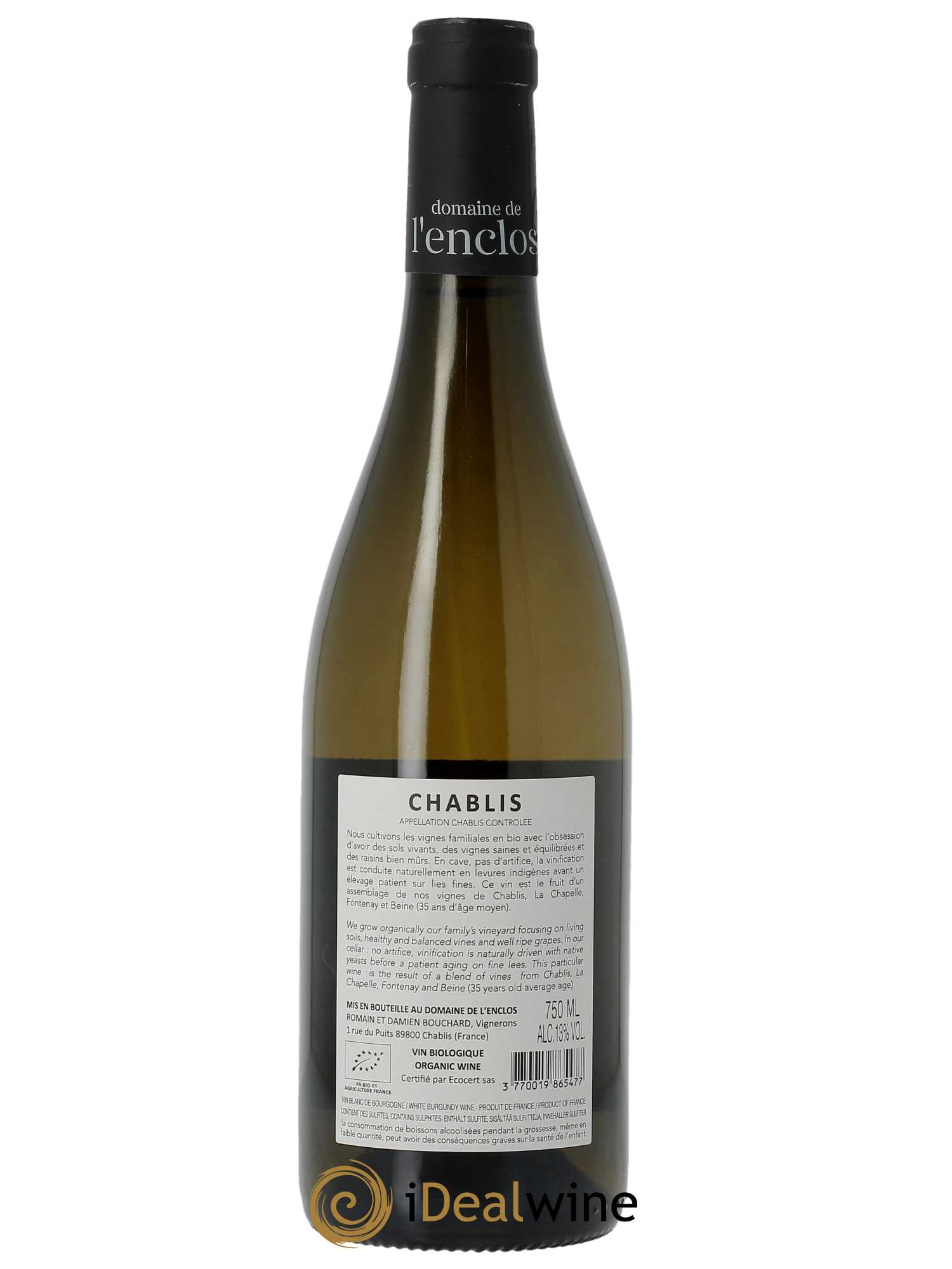 Chablis Domaine de l'Enclos 2022 - Posten von 1 Flasche - 1