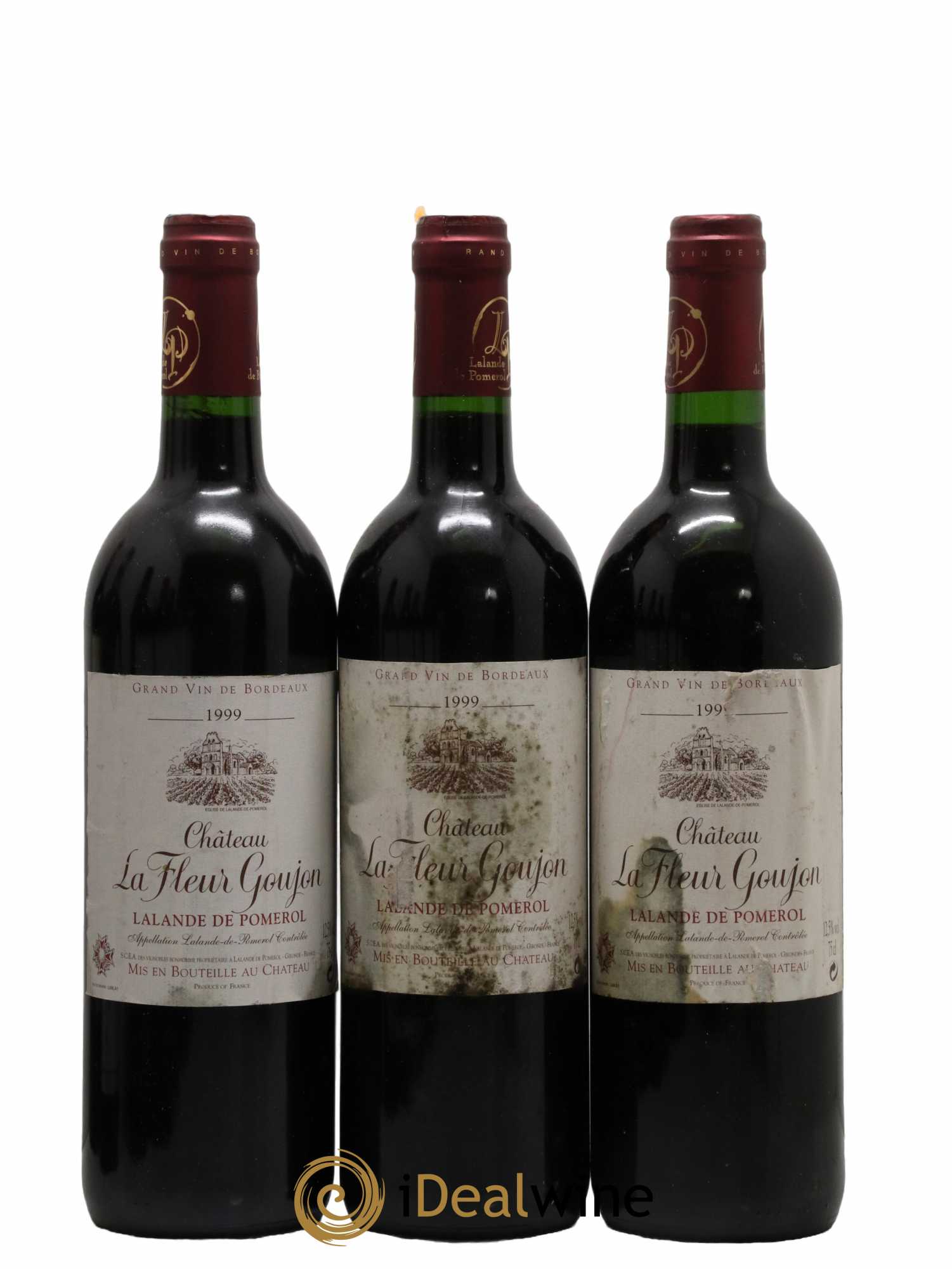Lalande-de-Pomerol Château La Fleur Goujon 1999 - Lot de 3 bouteilles - 0