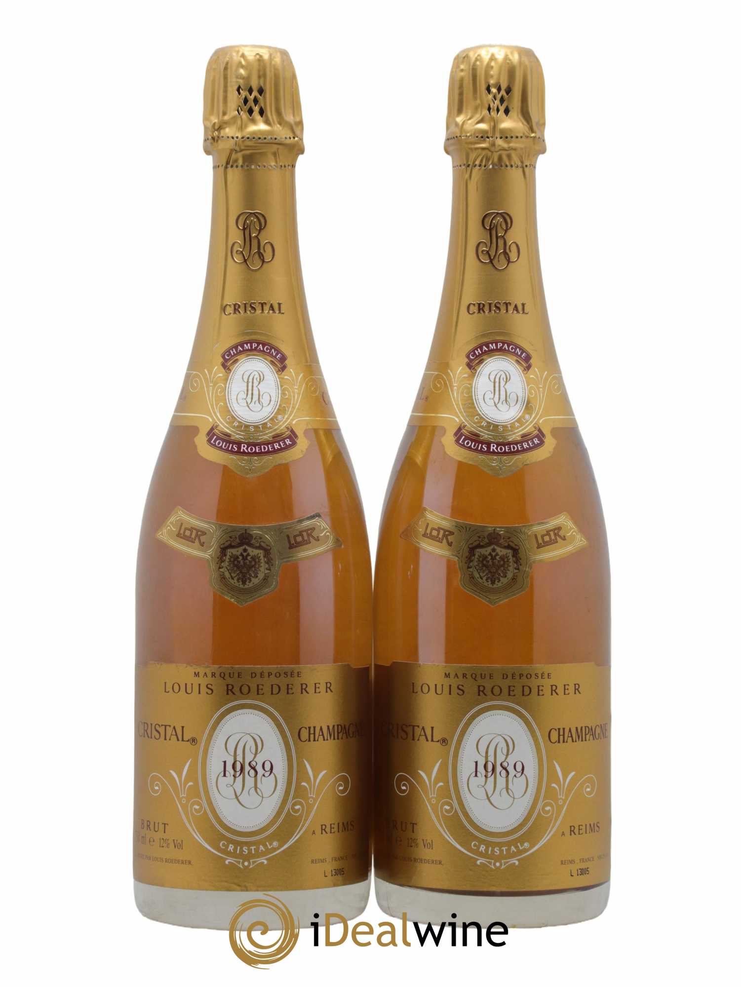 Cristal Louis Roederer 1989 - Lotto di 2 bottiglie - 1
