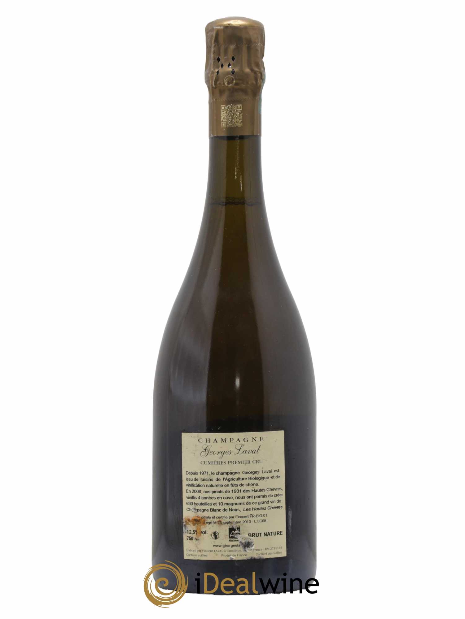 Les Hautes Chèvres 1er Cru Brut Nature Georges Laval 2008 - Lot de 1 bouteille - 1
