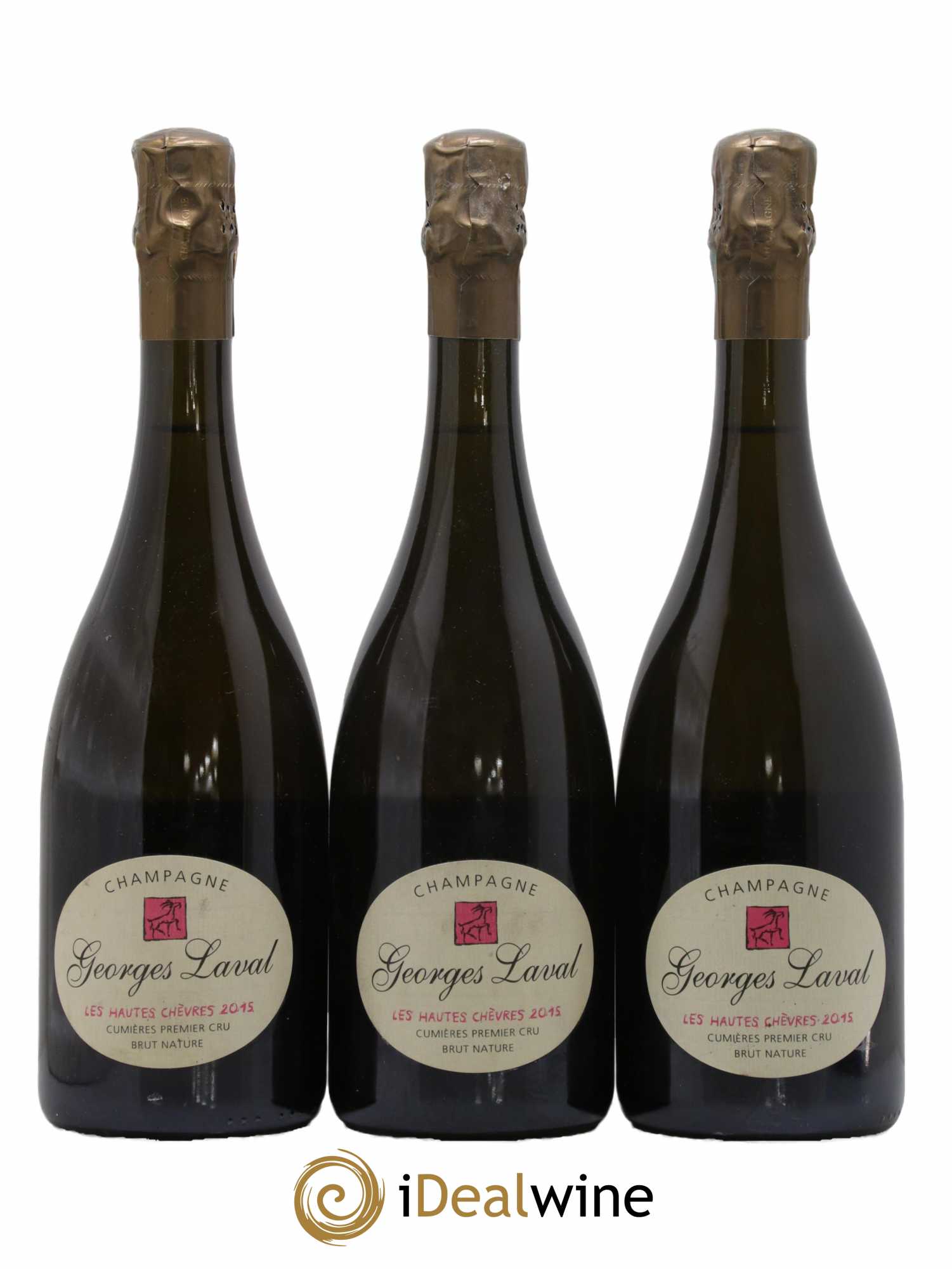 Les Hautes Chèvres 1er Cru Brut Nature Georges Laval 2015 - Lot de 3 bouteilles - 0