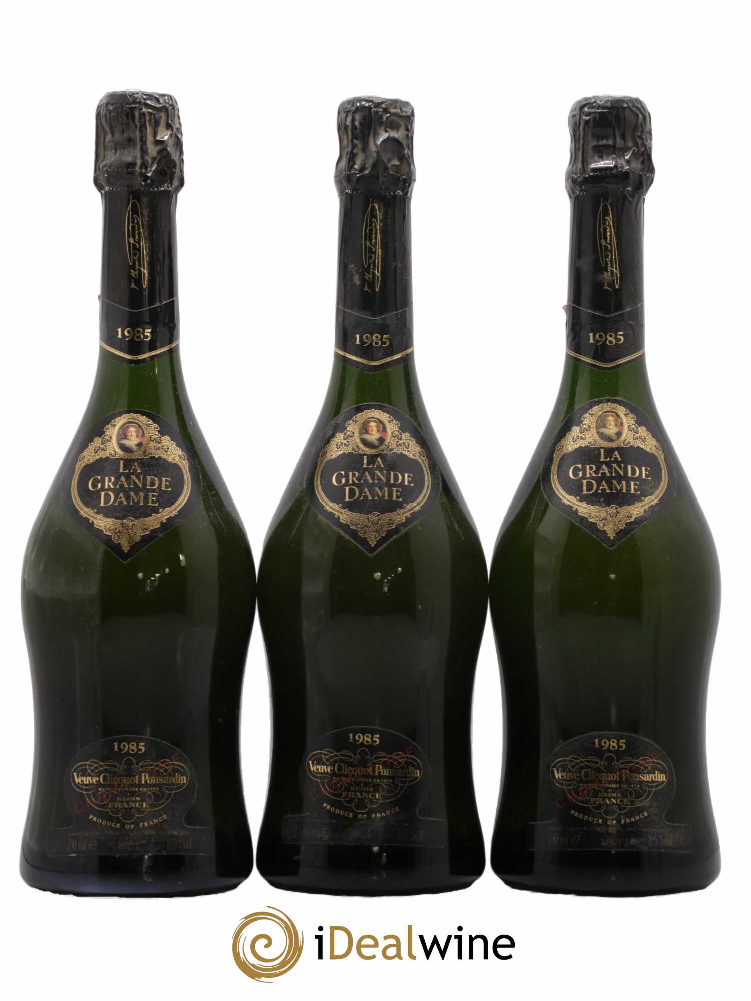La Grande Dame Veuve Clicquot 1985 - Lot de 3 bouteilles - 0