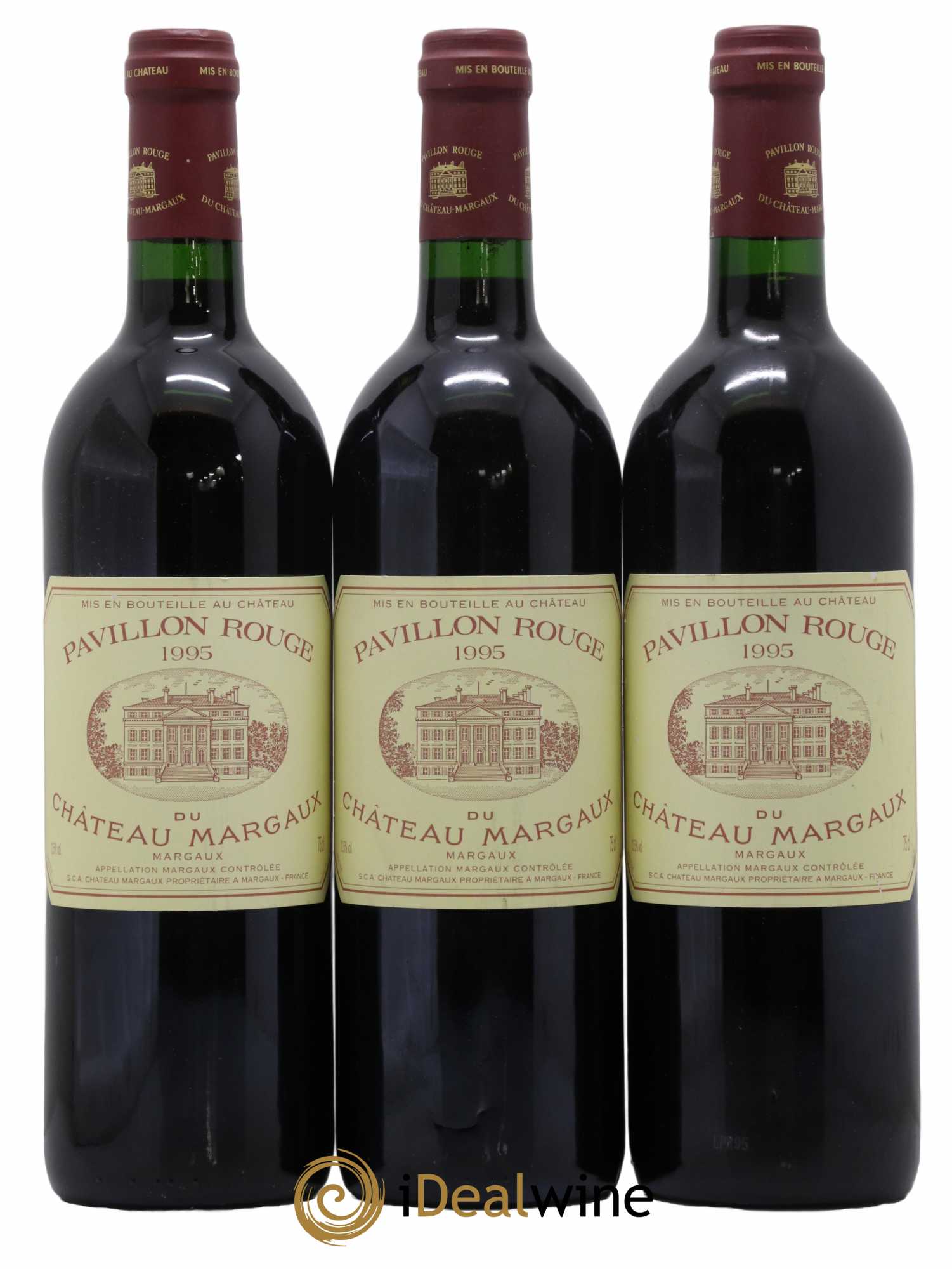 Pavillon Rouge du Château Margaux Second Vin 1995 - Lot de 3 bouteilles - 0