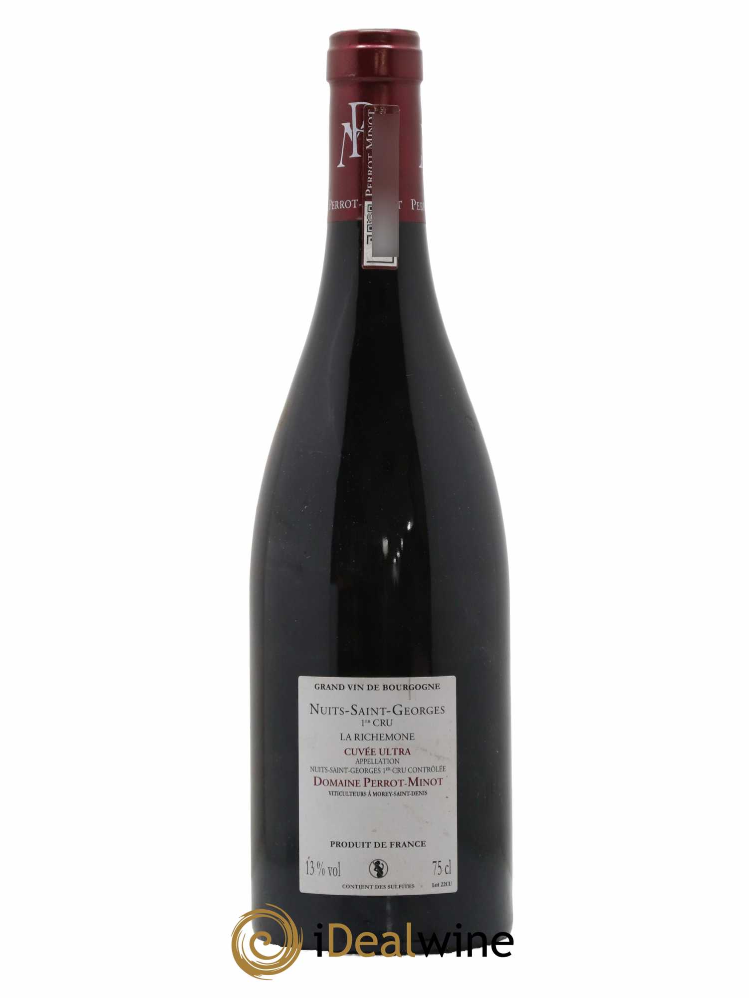 Nuits-Saint-Georges 1er Cru La Richemone Cuvée Ultra Vieilles Vignes Perrot-Minot 2016 - Lot de 1 bouteille - 1