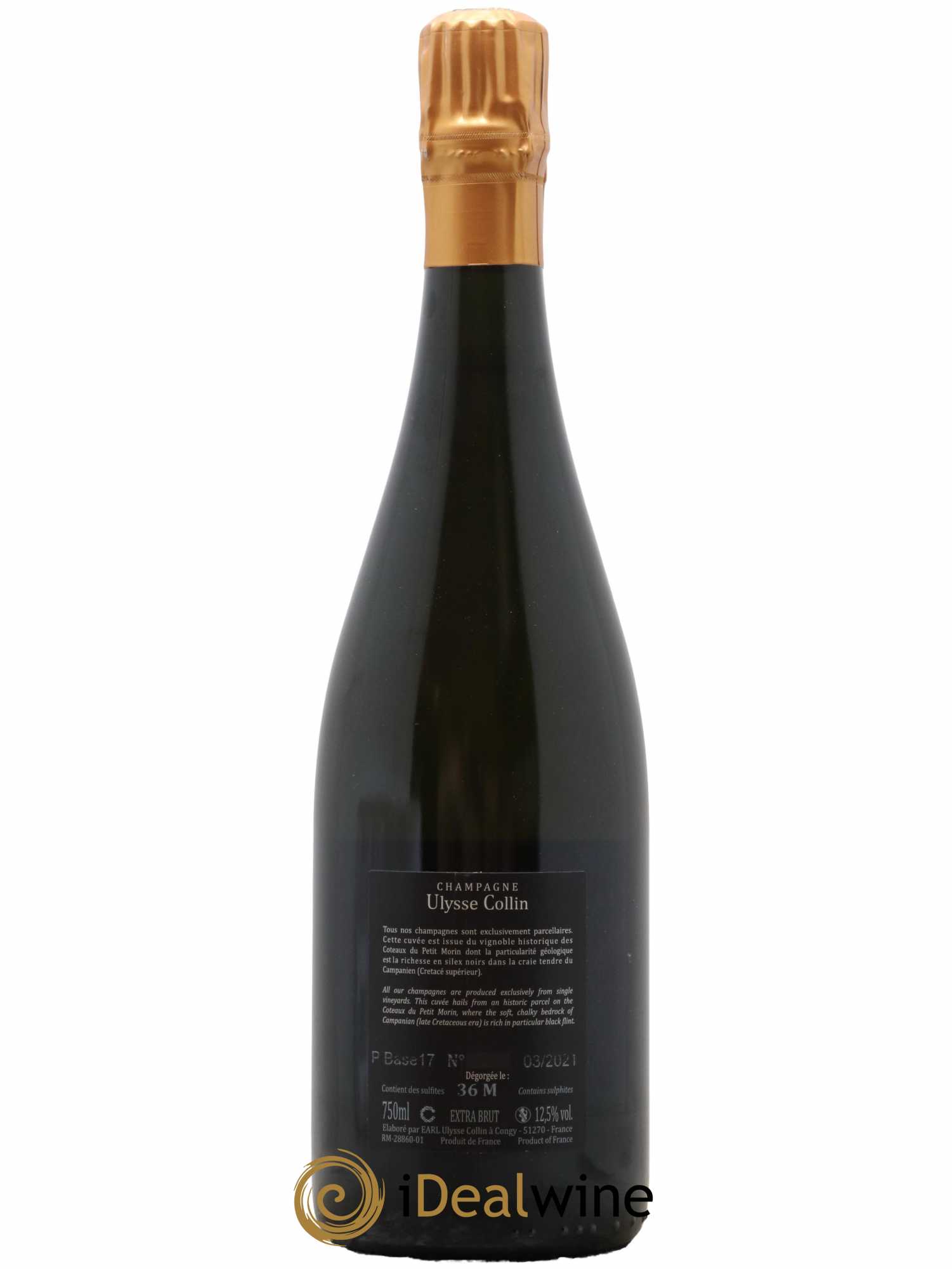 Les Pierrières Blancs de Blancs Extra-Brut Ulysse Collin - Lot de 1 bouteille - 1