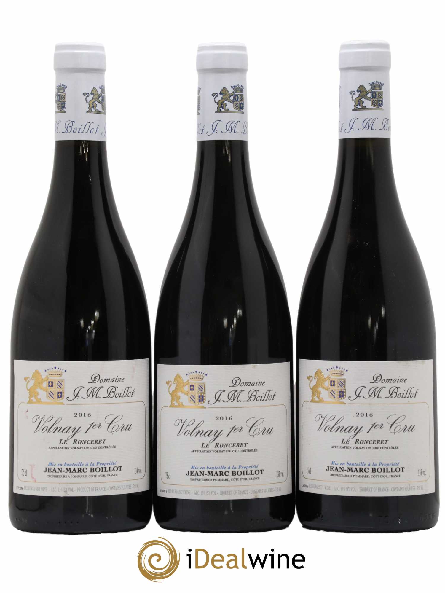 Volnay 1er Cru Le Ronceret Jean-Marc Boillot 2016 - Lot de 3 bouteilles - 0