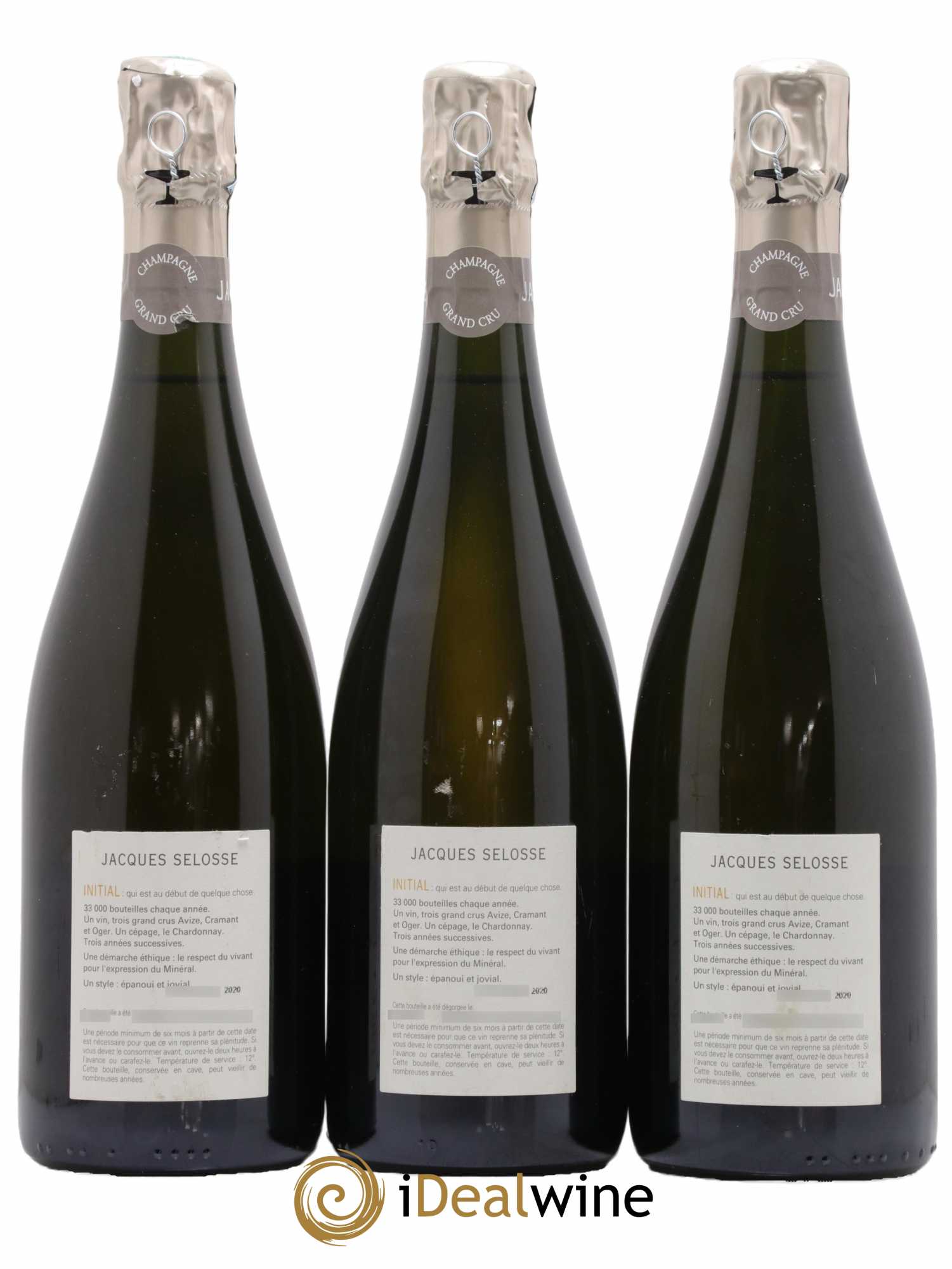 Initial Brut Jacques Selosse - Lot de 3 bouteilles - 1