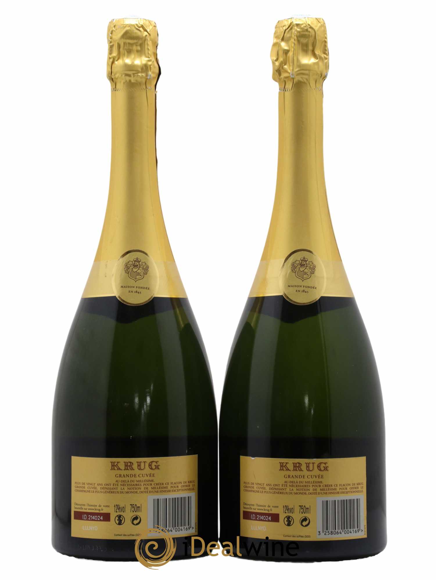 Grande Cuvée - 162ème édition Krug - Lot of 2 bottles - 1