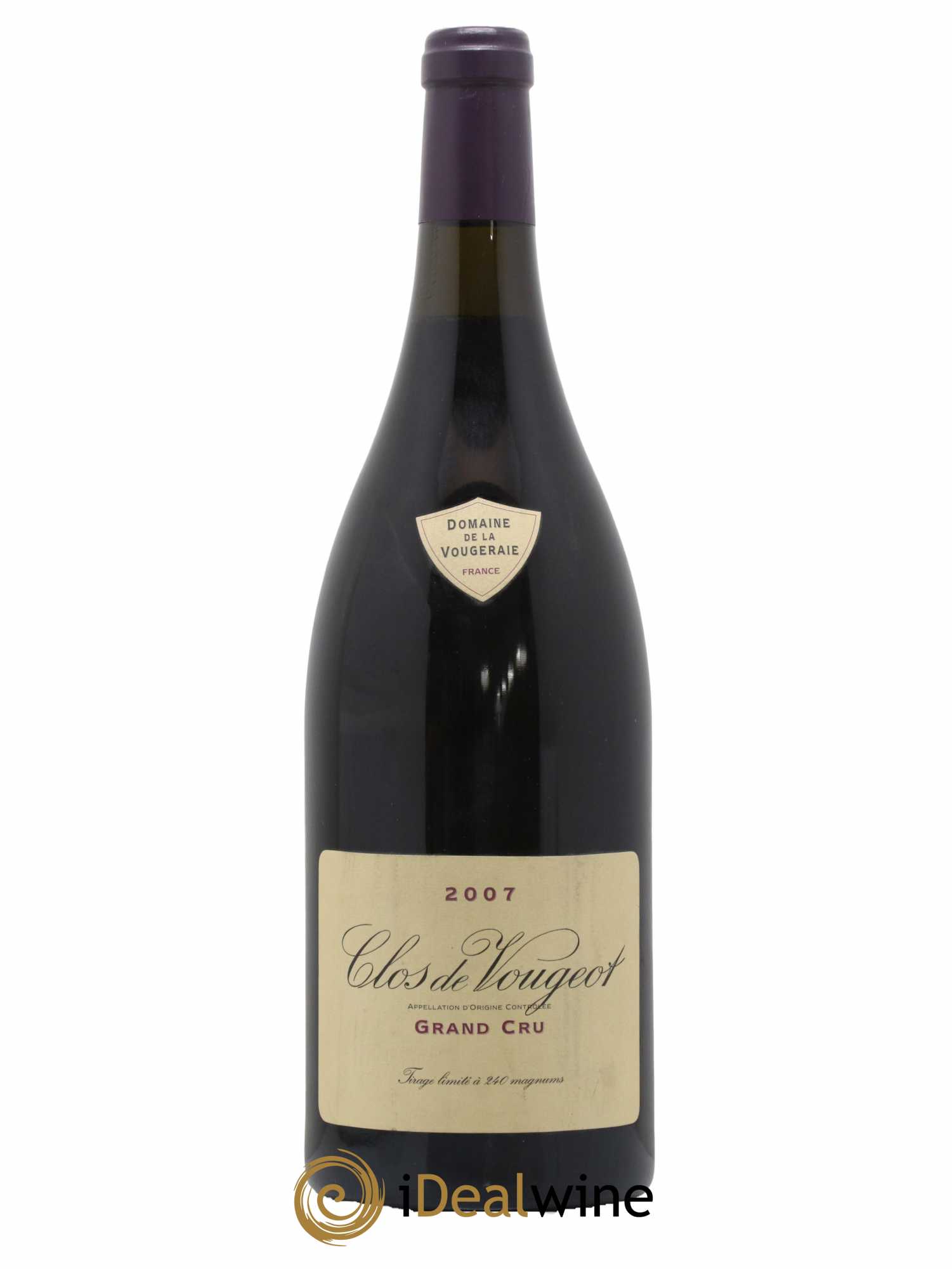 Clos de Vougeot Grand Cru La Vougeraie 2007 - Lot de 1 magnum - 0