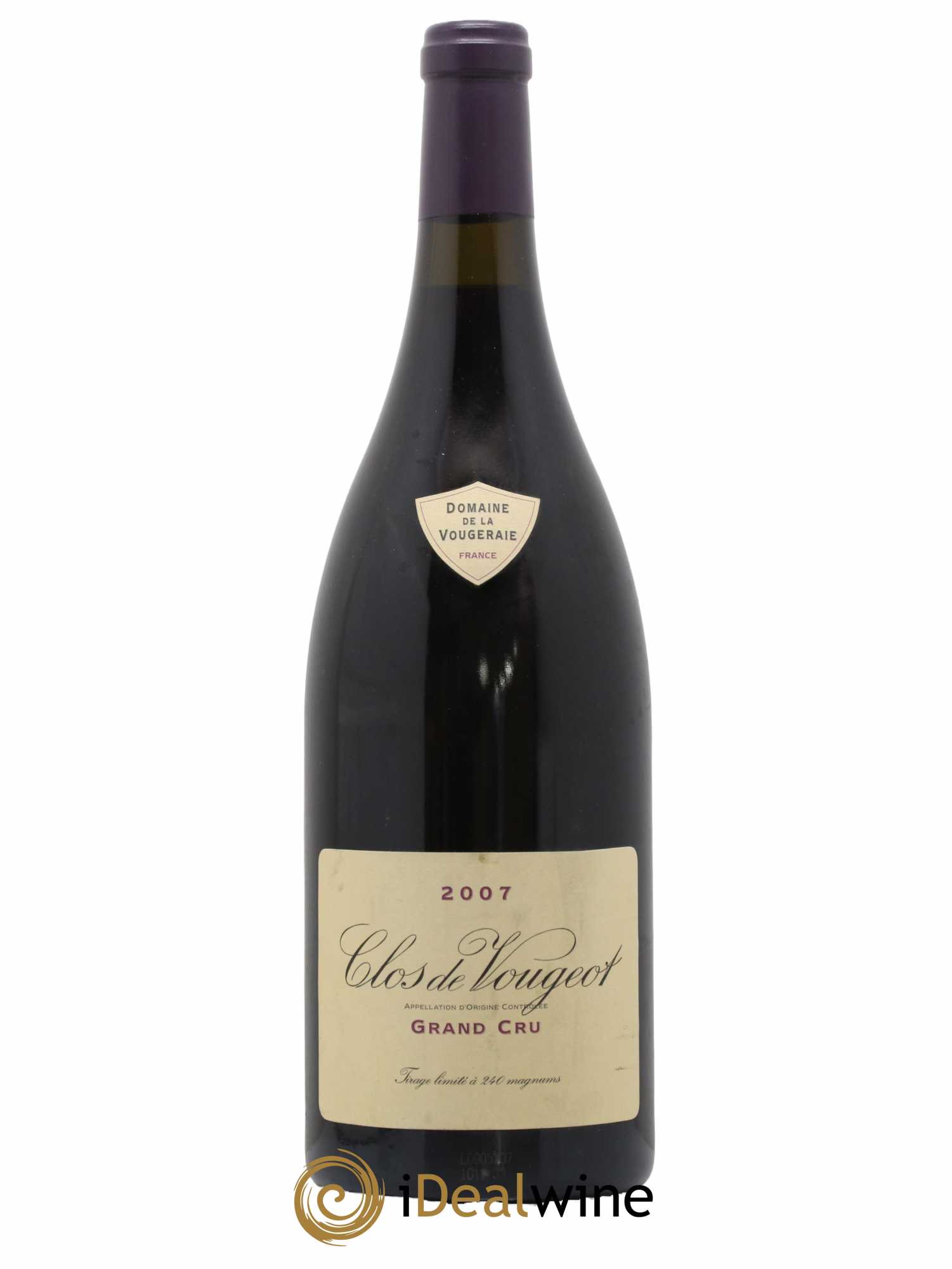 Clos de Vougeot Grand Cru La Vougeraie 2007 - Lot de 1 magnum - 0