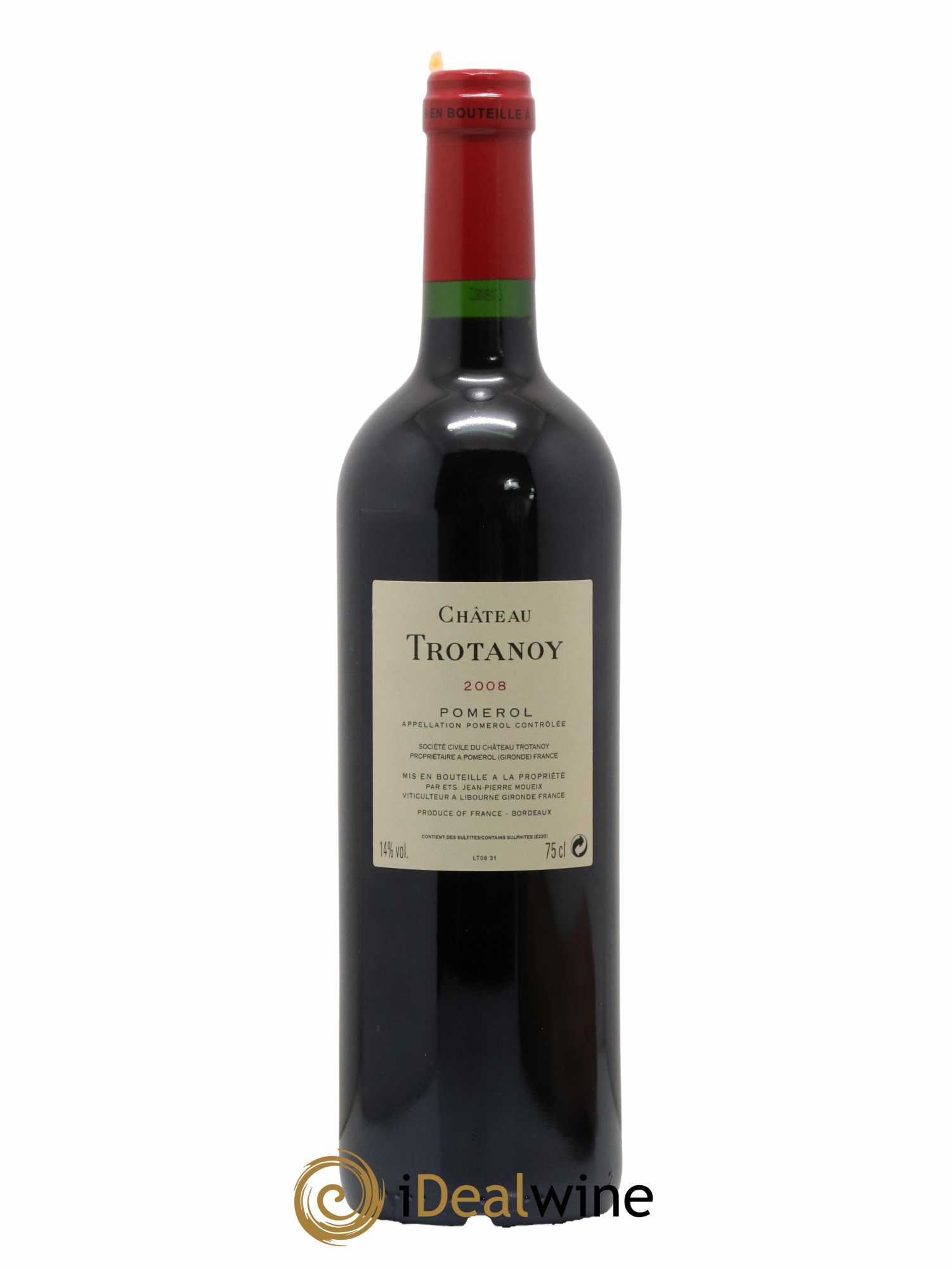 Château Trotanoy 2008 - Lot de 1 bouteille - 1