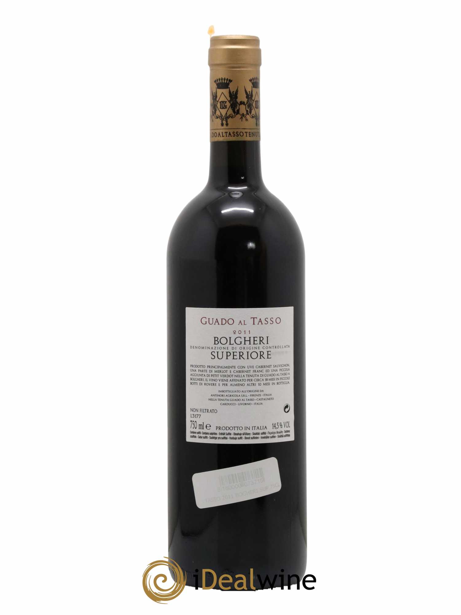 Bolgheri Superiore DOC Guado al Tasso Tenuta Guado al Tasso - Marchesi Antinori 2011 - Lot de 1 bouteille - 1