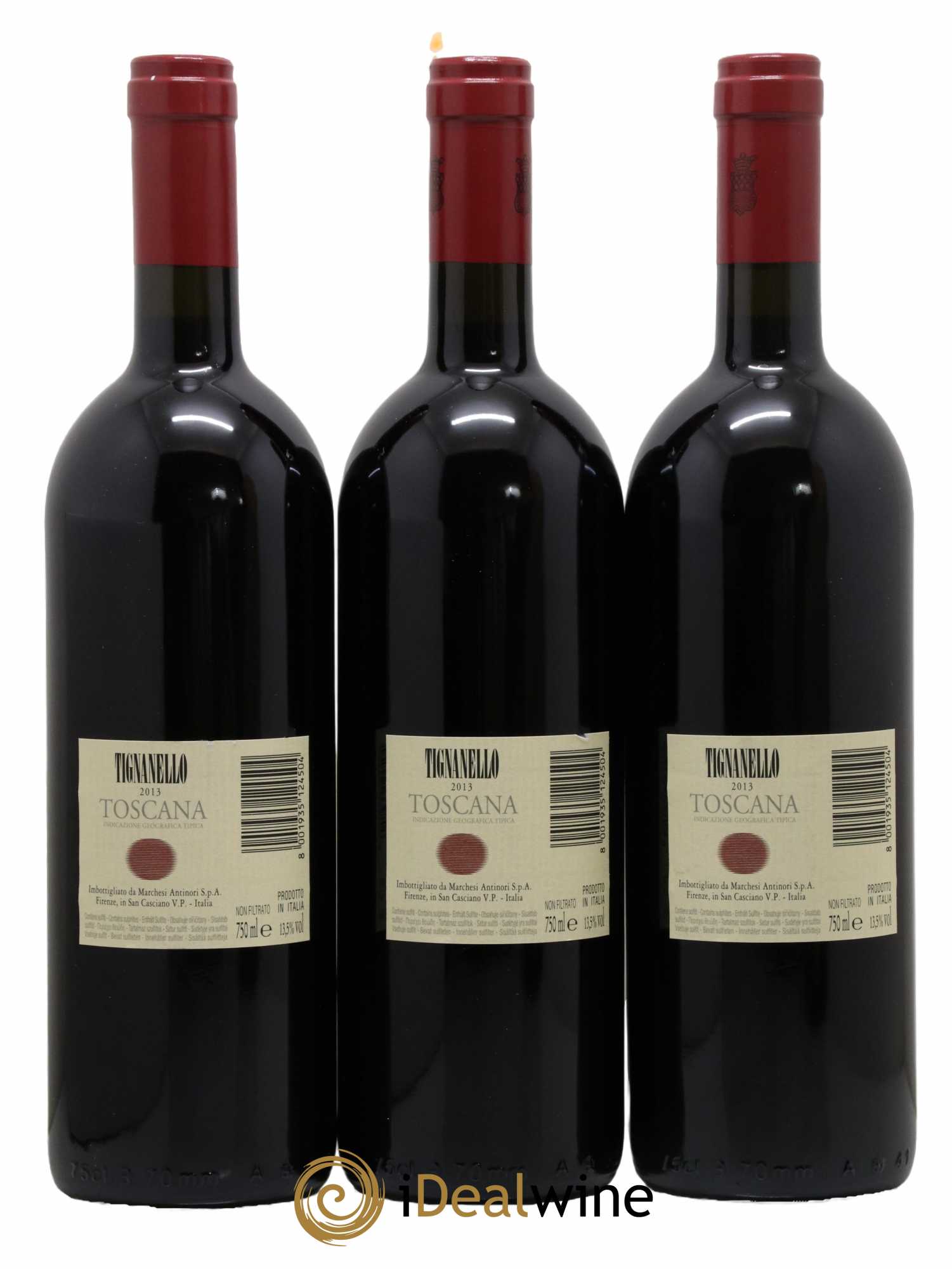Toscana IGT Tignanello Tenuta Tignanello - Marchesi Antinori 2013 - Lotto di 3 bottiglie - 1