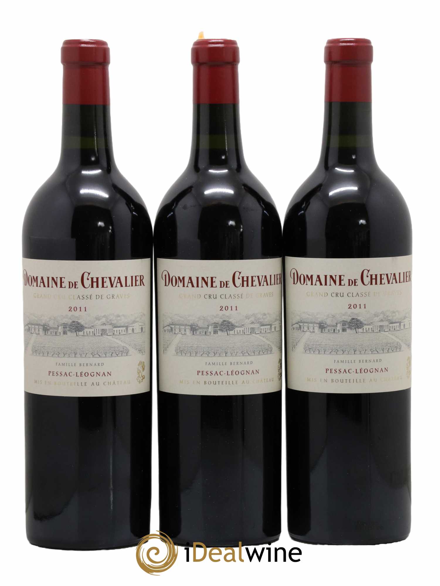 Domaine de Chevalier Cru Classé de Graves 2011 - Lot de 3 bouteilles - 0