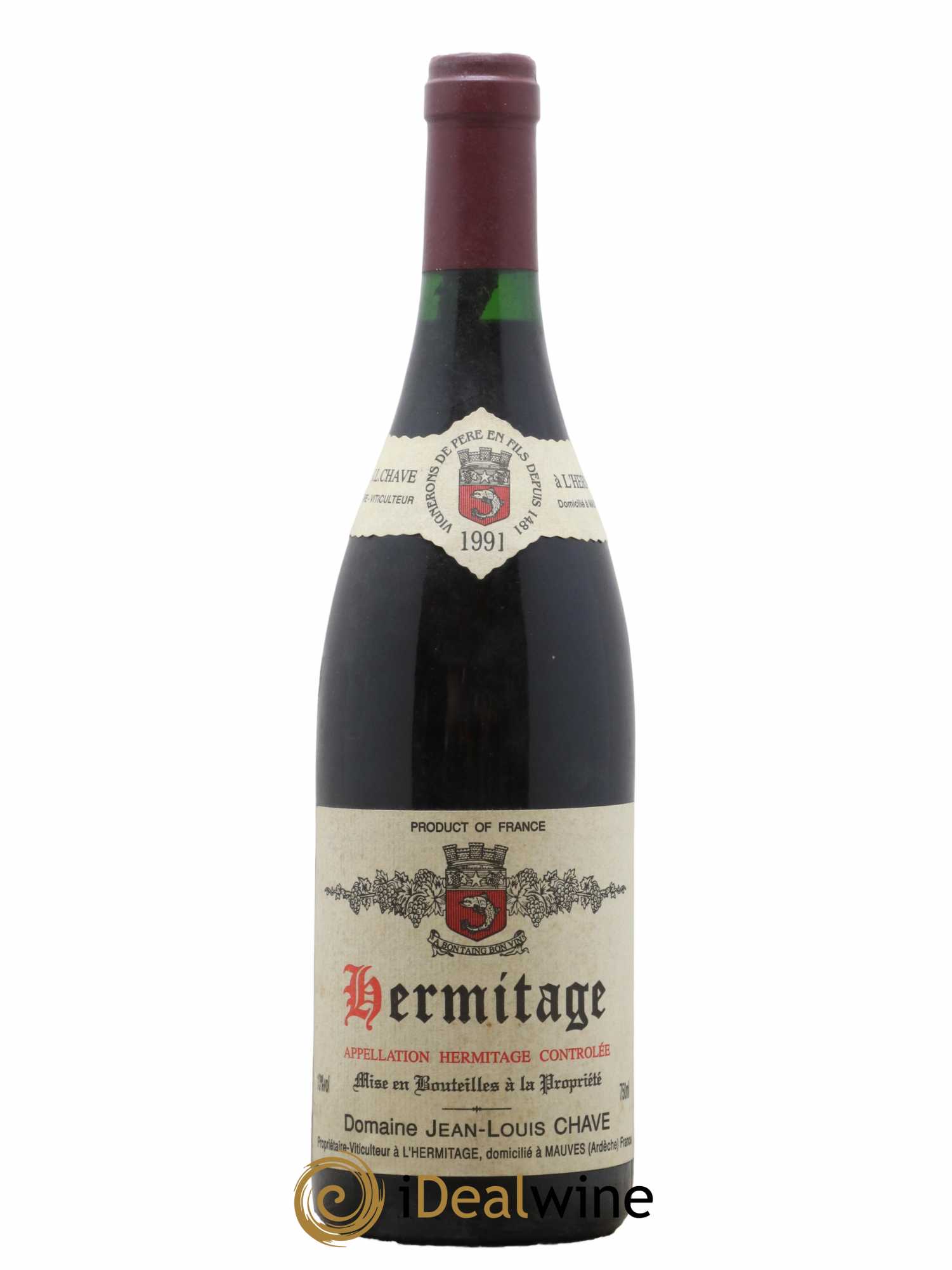 Hermitage Jean-Louis Chave 1991 - Lot de 1 bouteille - 0