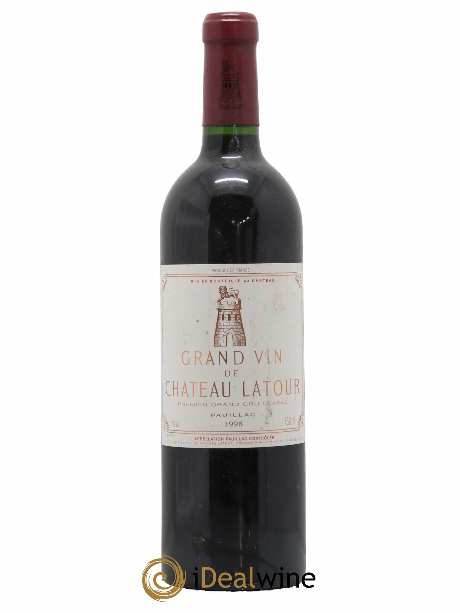 Château Latour 1er Grand Cru Classé 1998 - Lot de 1 bouteille - 0