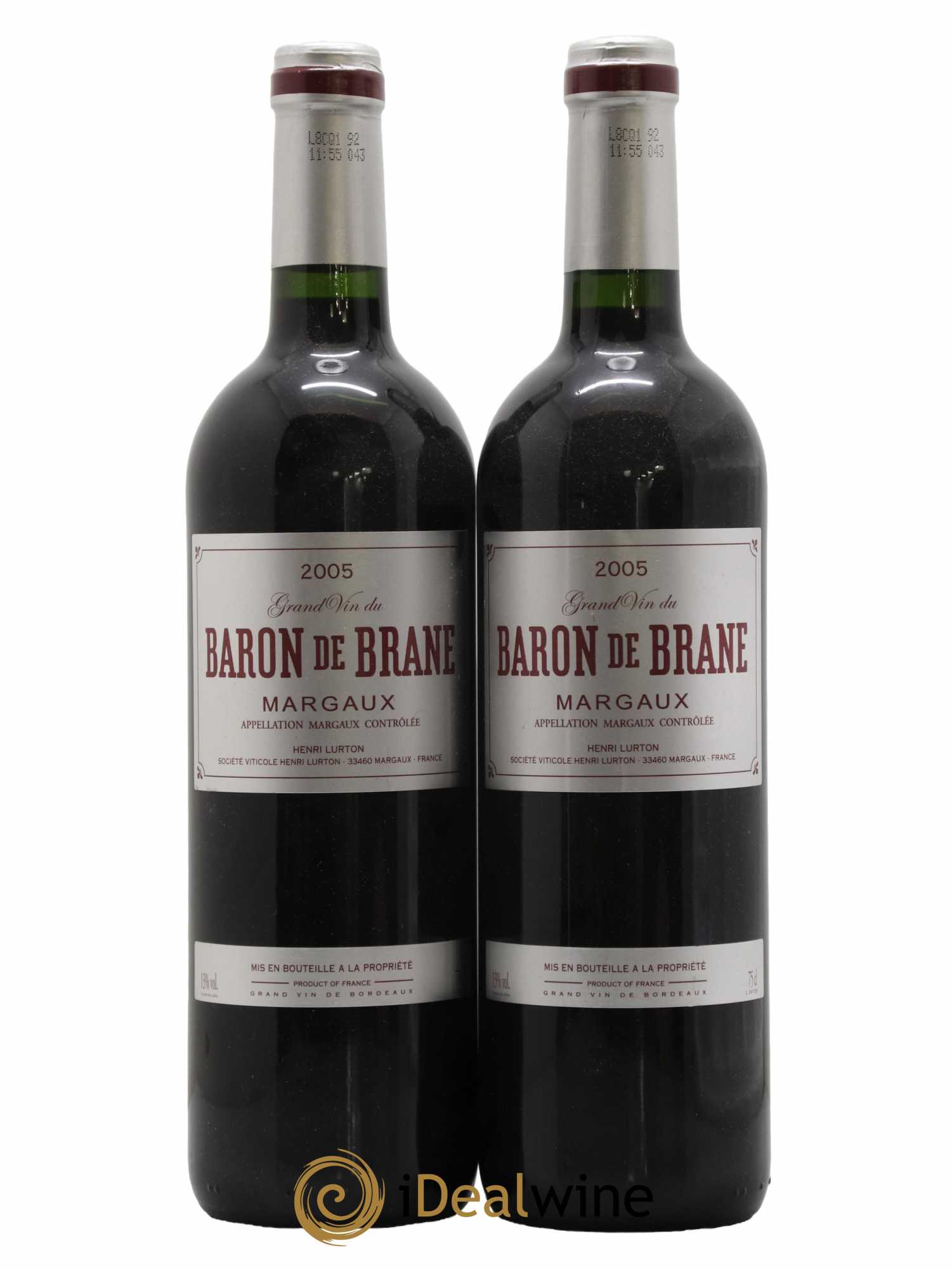 Baron de Brane Second Vin 2005 - Lot de 2 bouteilles - 0