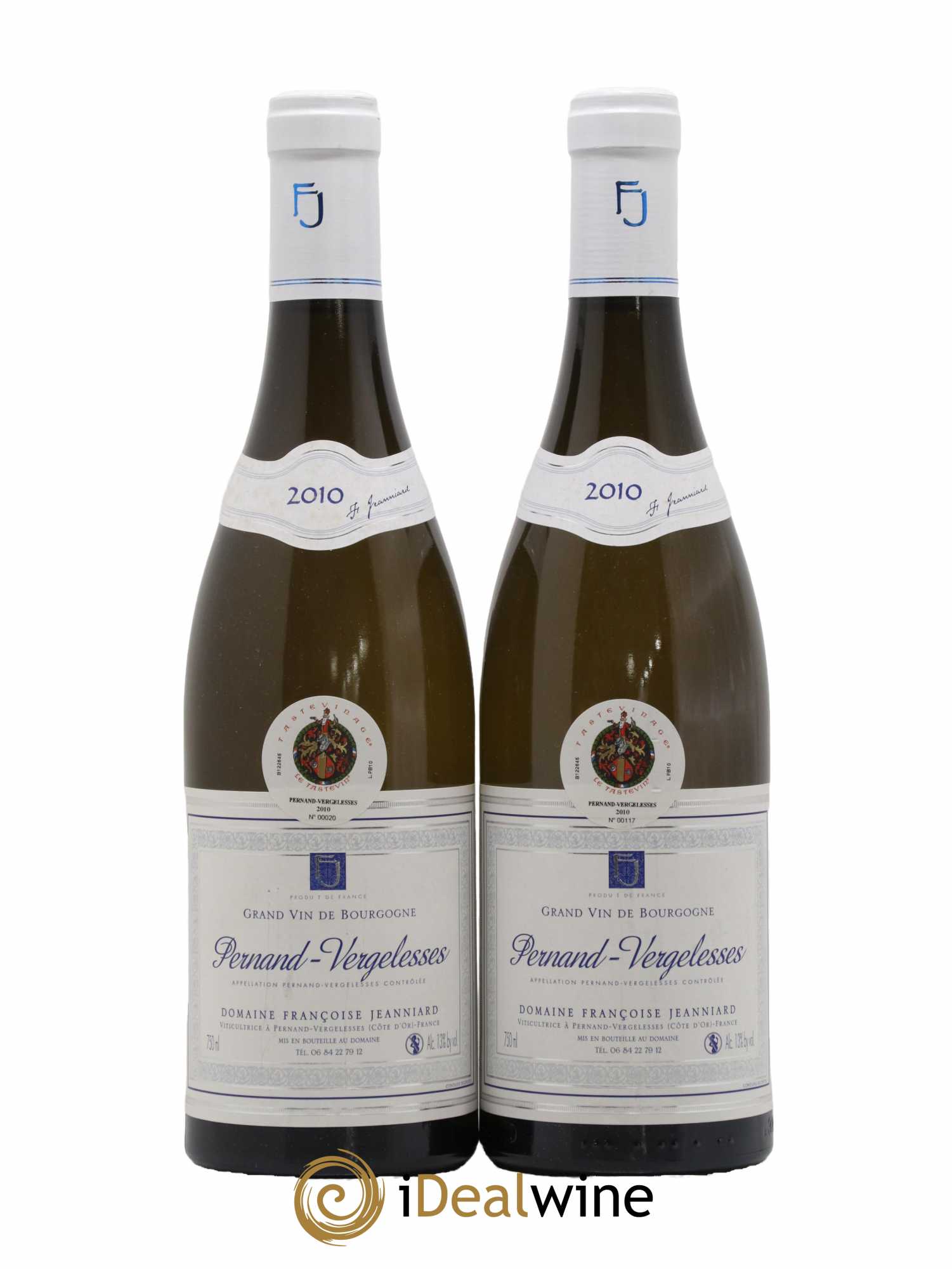 Pernand-Vergelesses Françoise Jeanniard 2010 - Lot de 2 bouteilles - 0