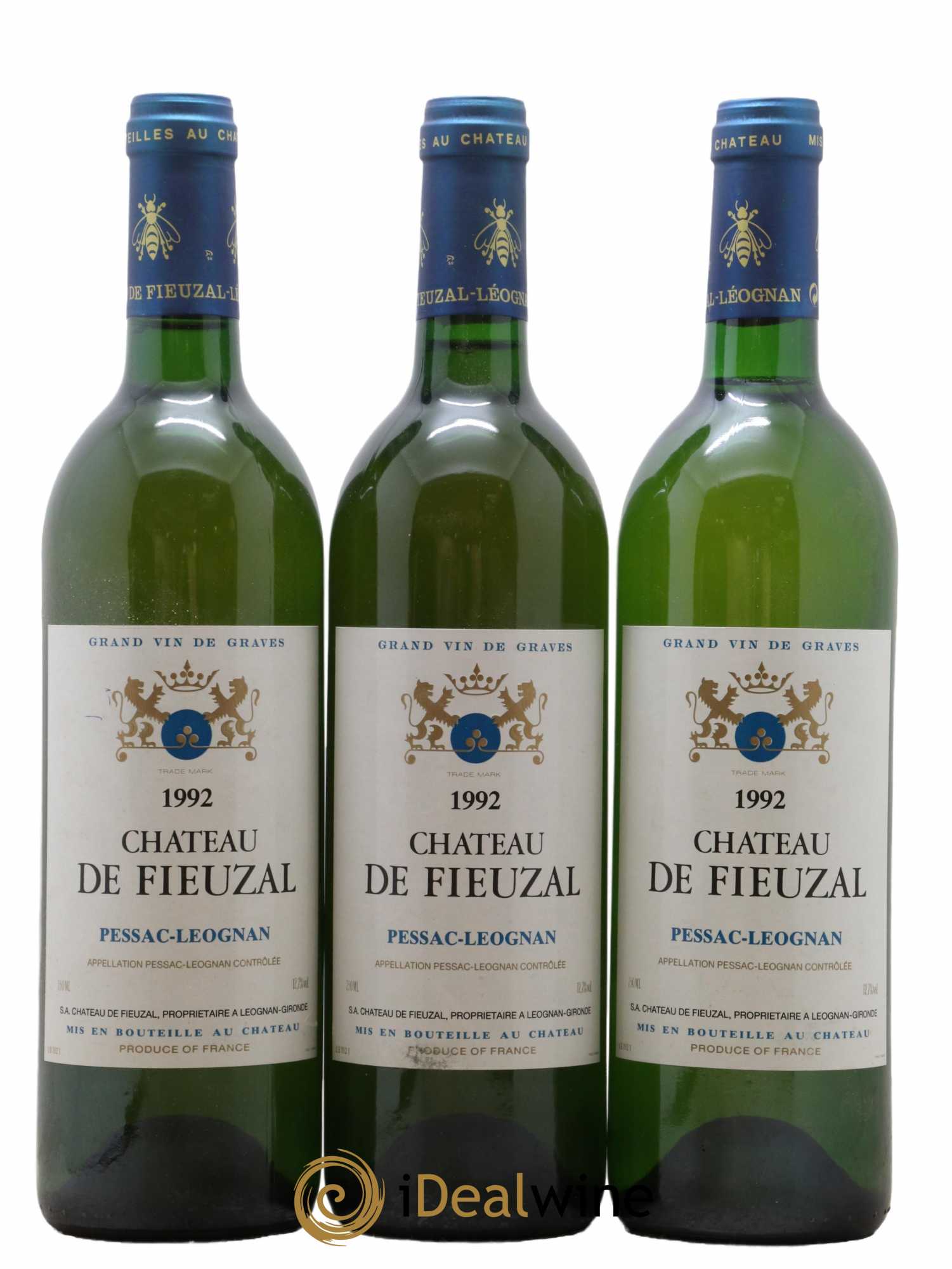Château de Fieuzal 1992 - Lot de 3 bouteilles - 0