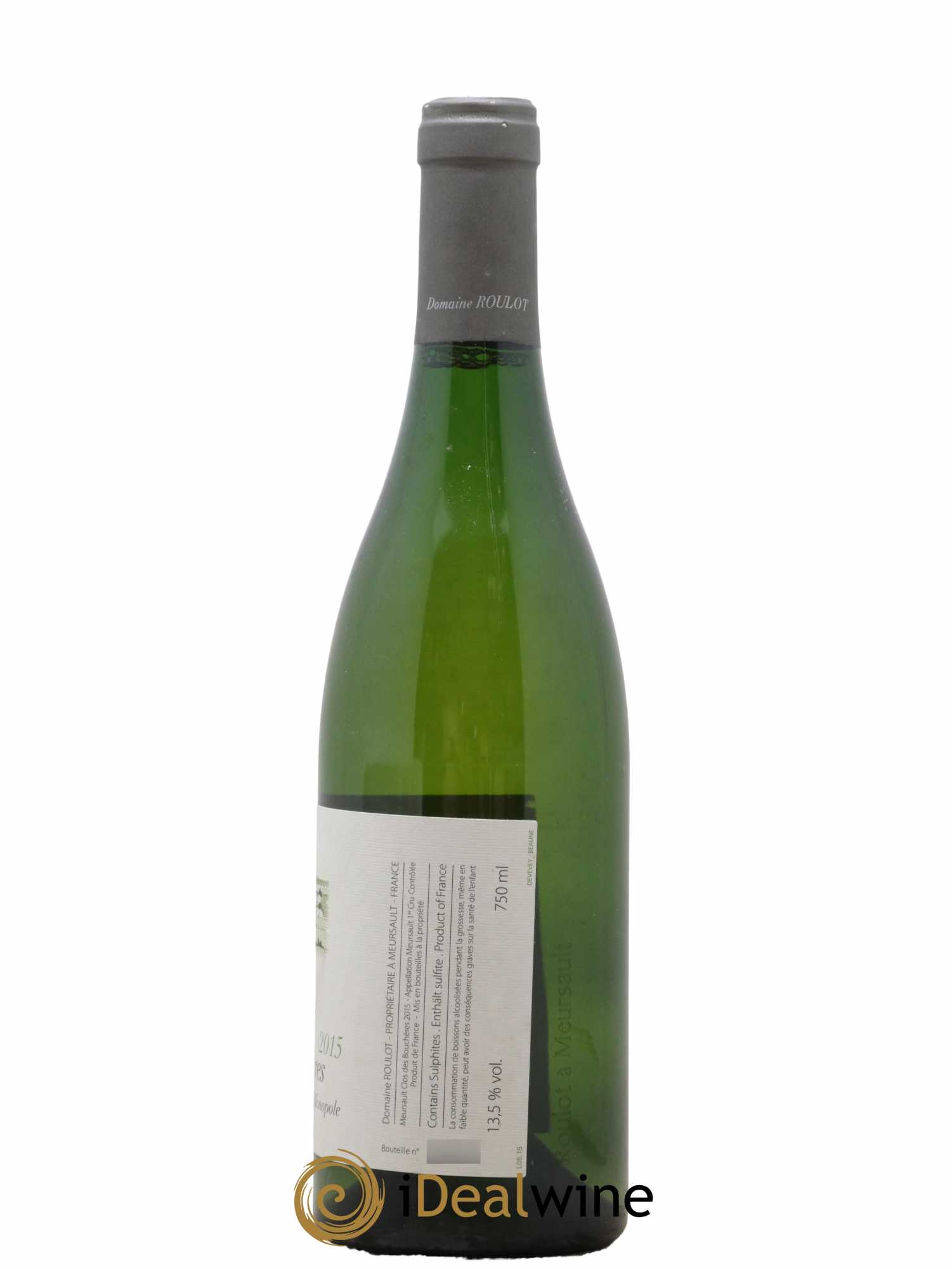 Meursault 1er Cru Clos des Bouchères  Roulot (Domaine) 2015 - Lot de 1 bouteille - 1