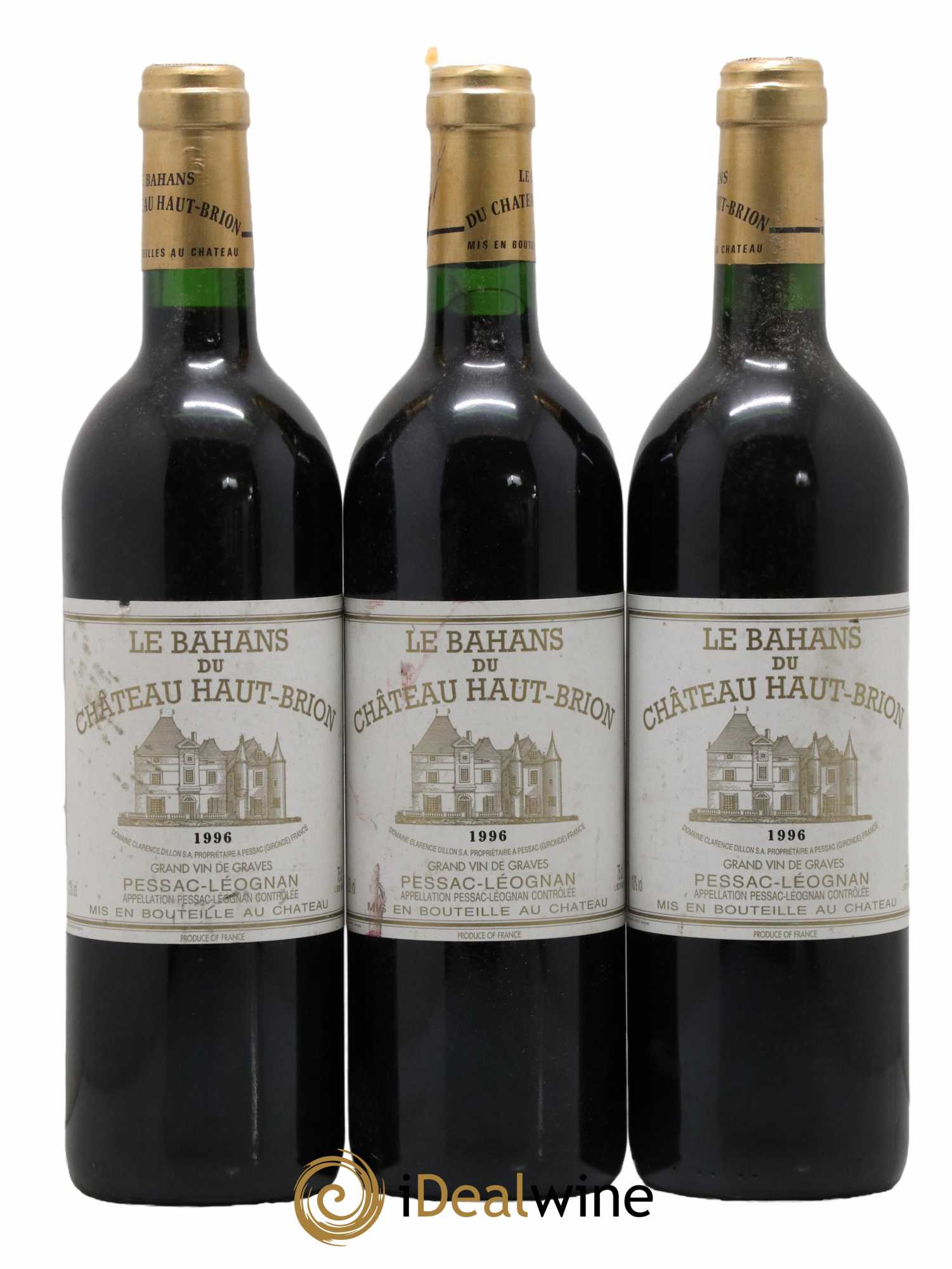 Clarence (Bahans) de Haut-Brion Second Vin 1996 - Lot de 3 bouteilles - 0