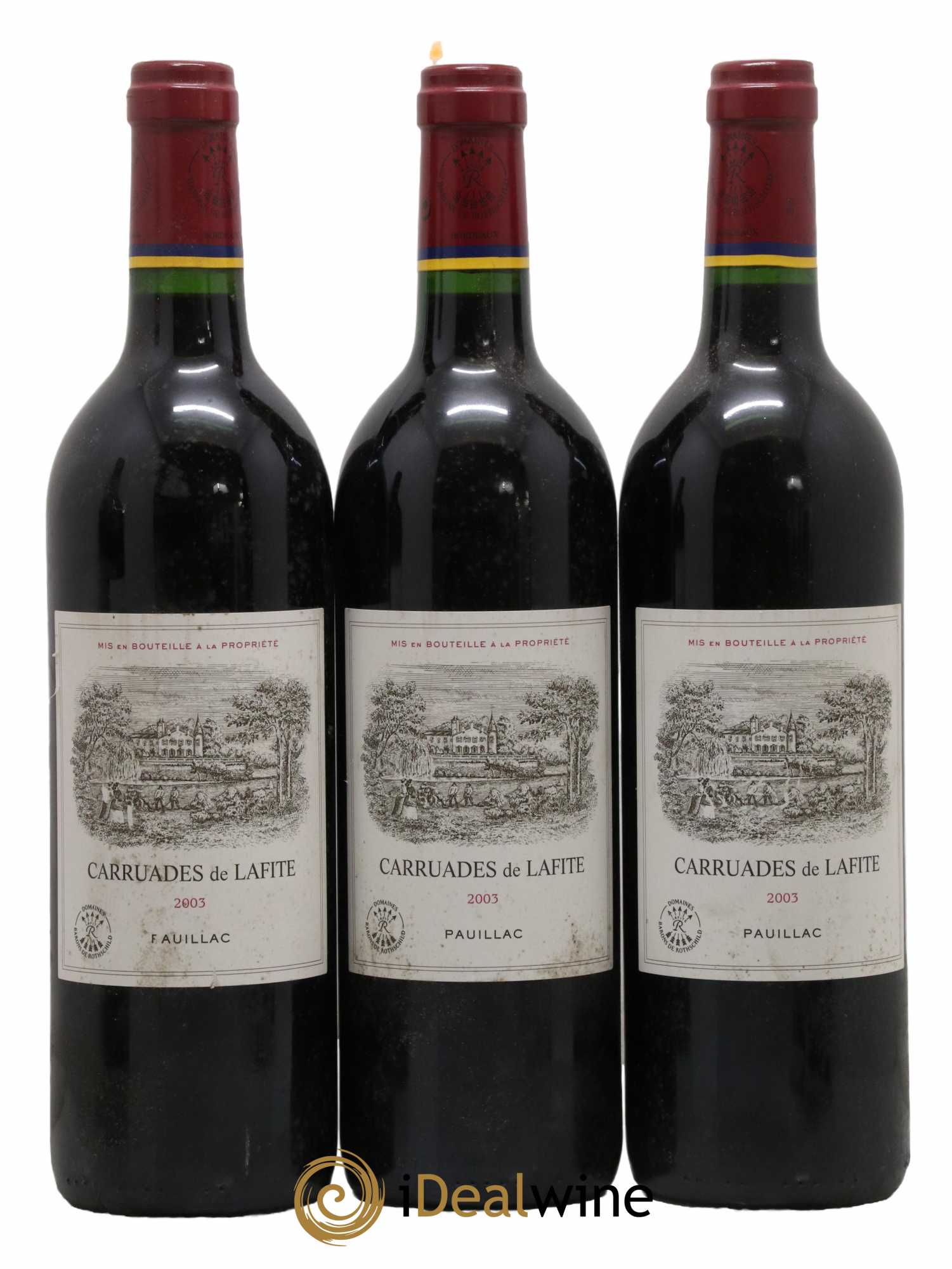 Carruades de Lafite Rothschild Second Vin 2003 - Lot de 3 bouteilles - 0