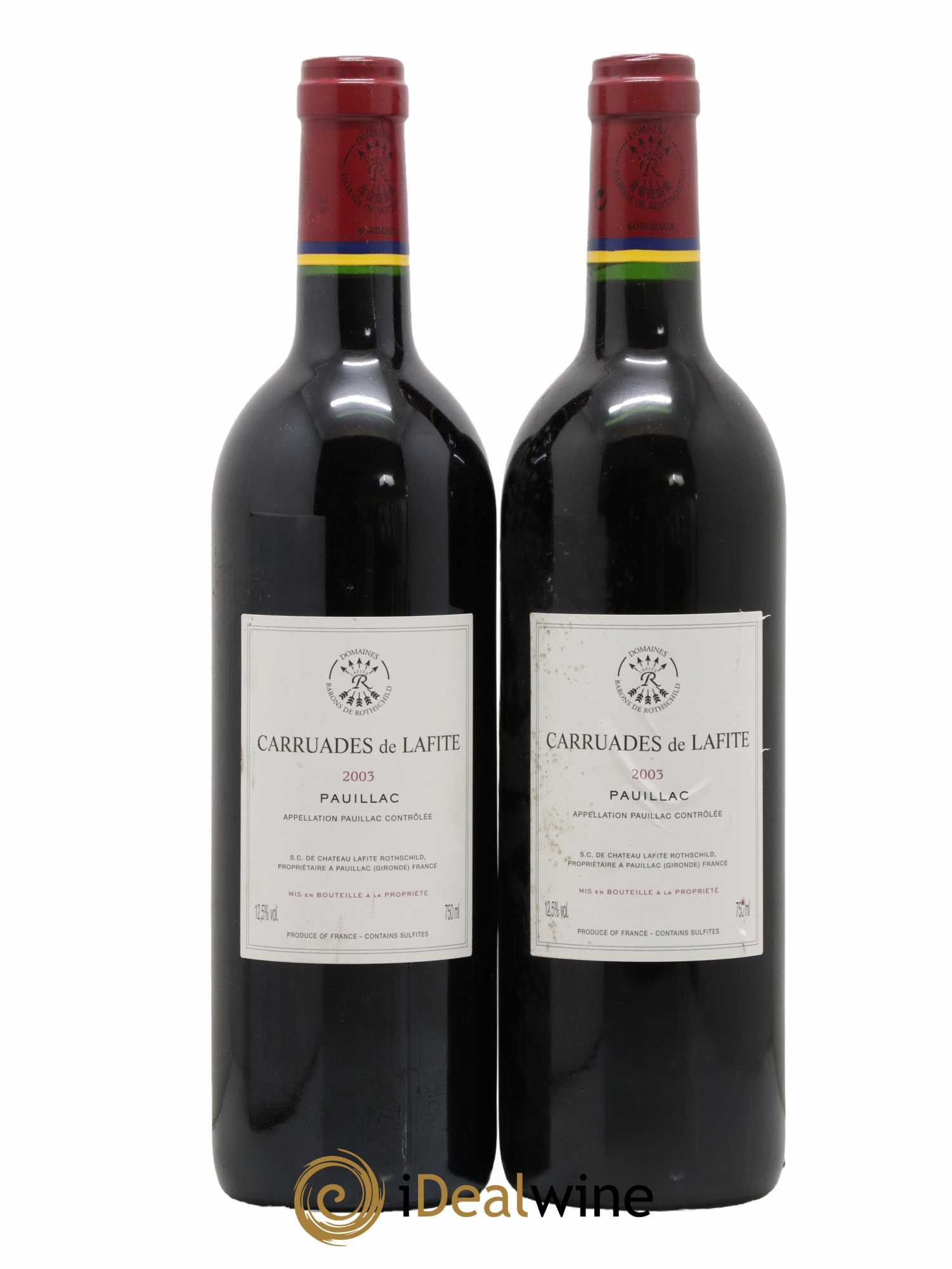 Carruades de Lafite Rothschild Second Vin 2003 - Lot de 2 bouteilles - 1