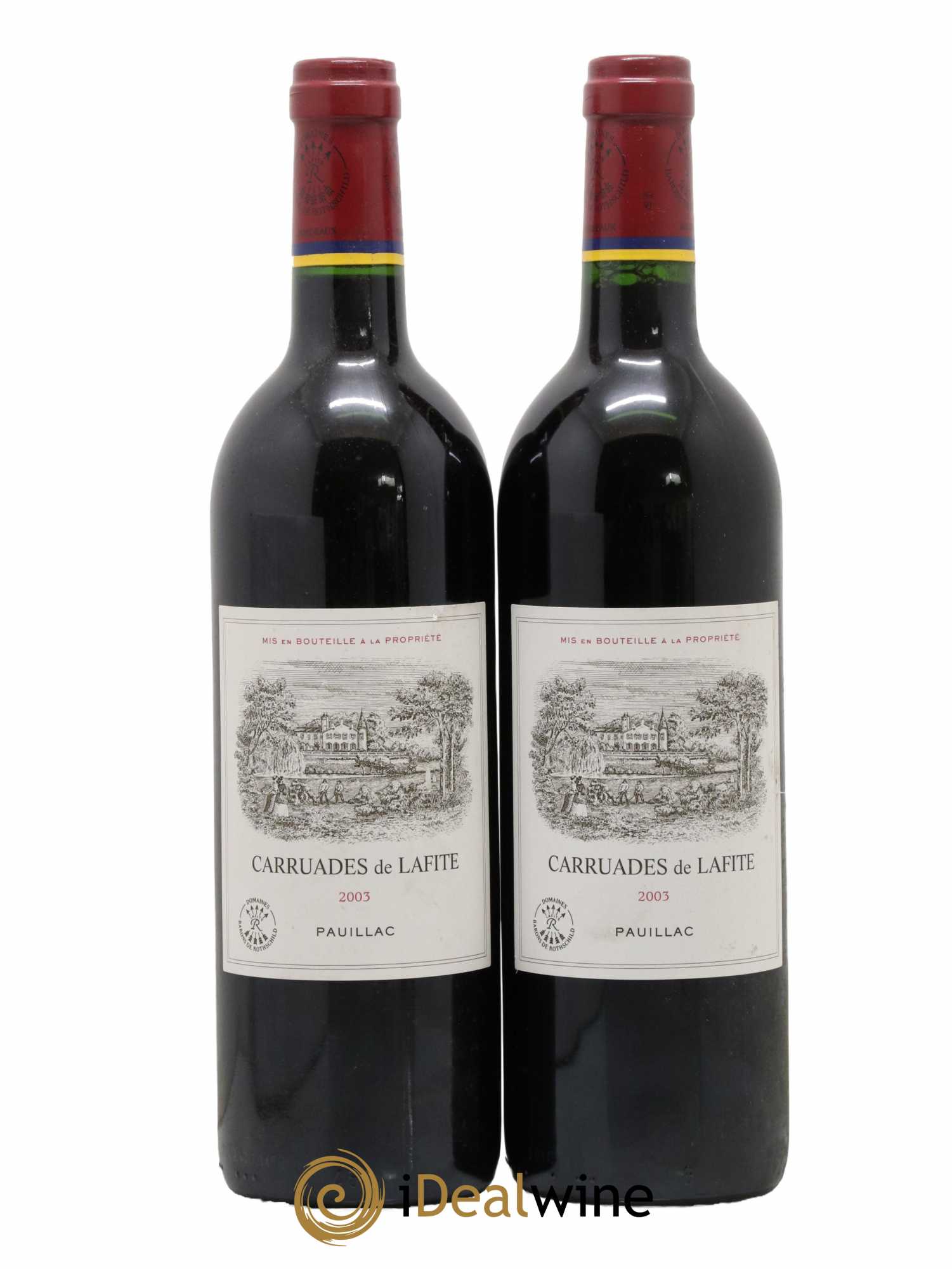 Carruades de Lafite Rothschild Second Vin 2003 - Lot de 2 bouteilles - 0